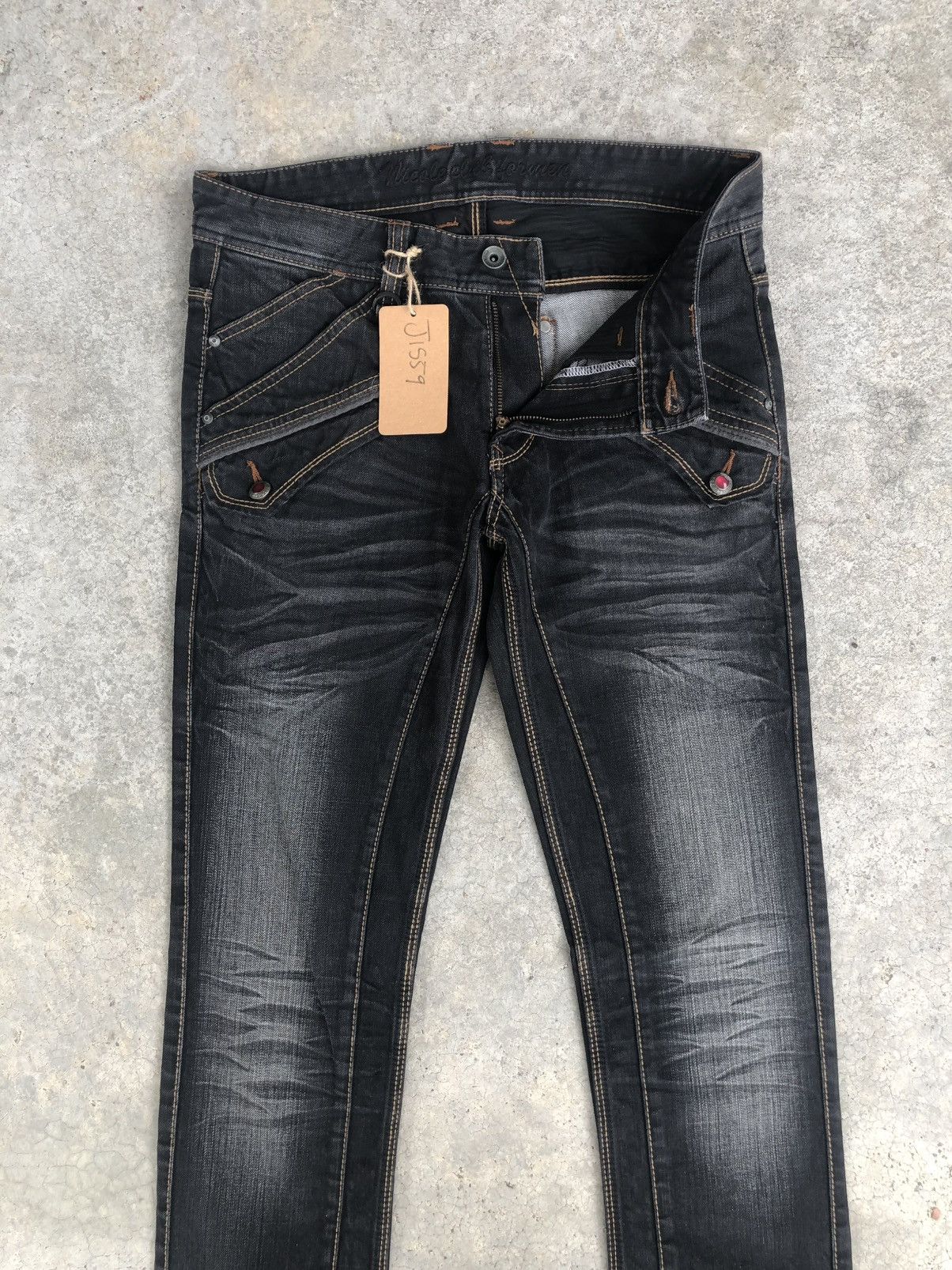 Who Decides War Nicole Club Flared Jeans Distressed Jeans Size US 31 - 3 Thumbnail