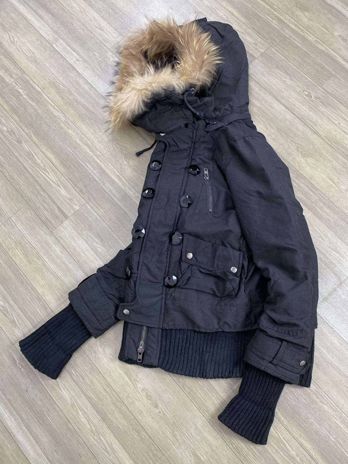 14th Addiction 2000s Jarianojurrie - Kmrii Lgb Goa Bono Raccoon Fur Jacket Size US M / EU 48-50 / 2 - 21 Thumbnail