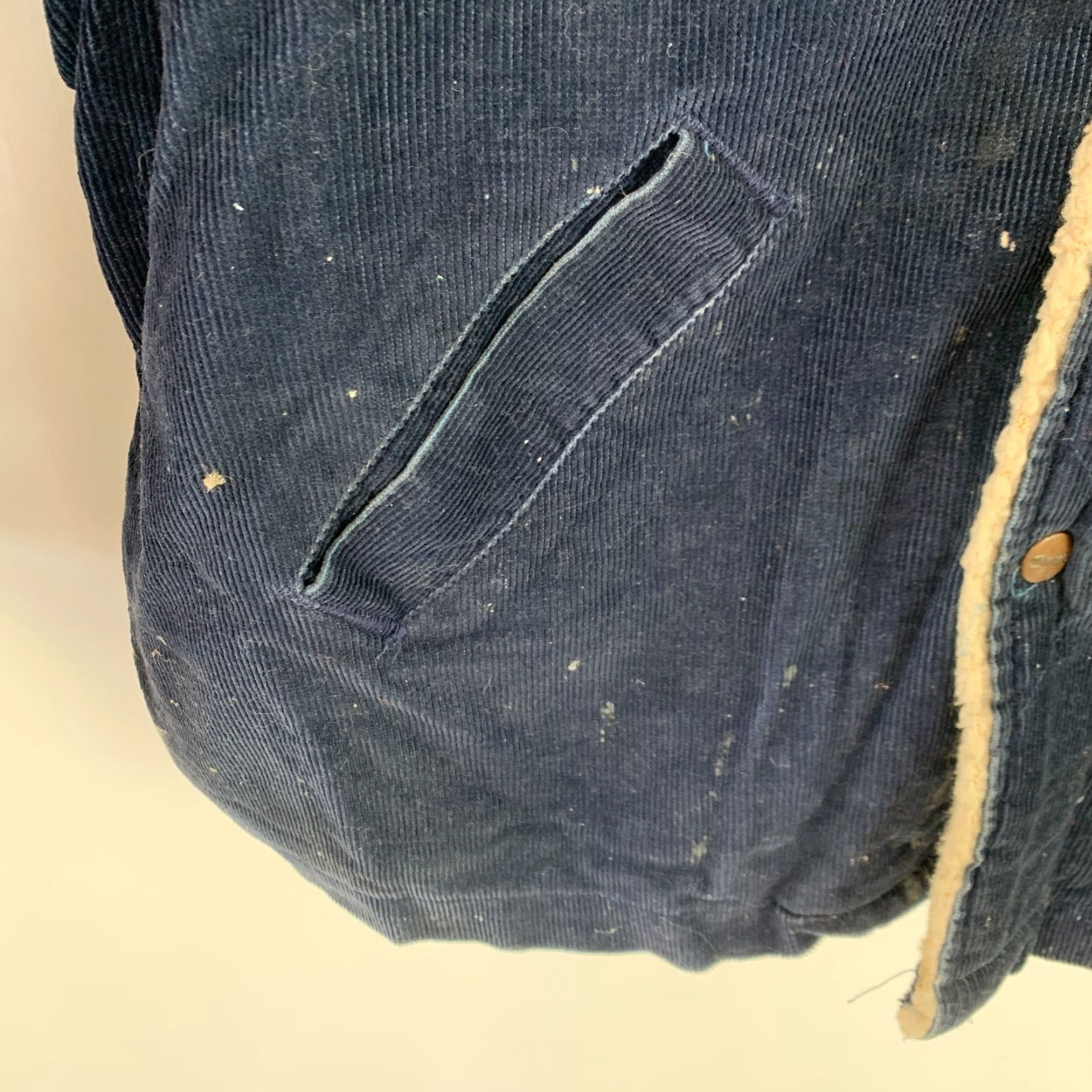 Vintage VINTAGE Maverick Ranch Coat Corduroy Sherpa Blue Mens Large 3JL57NV Size US L / EU 52-54 / 3 - 3 Thumbnail