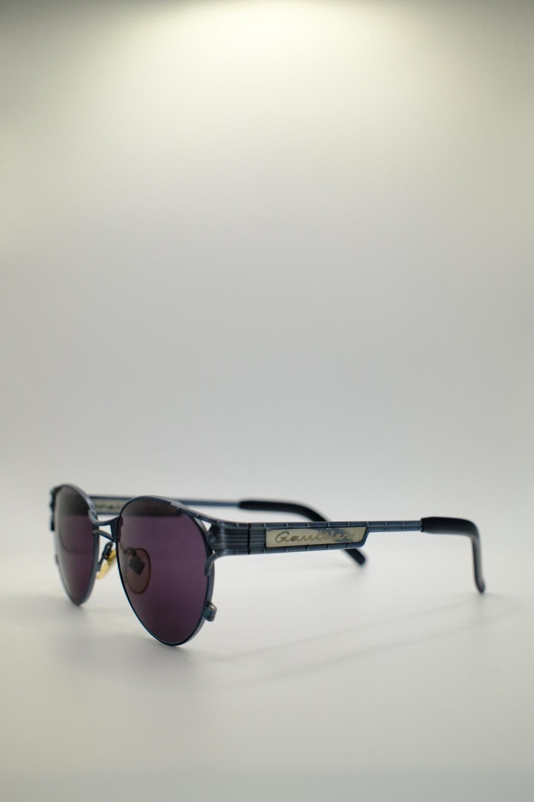 Jean Paul Gaultier 90's Jean Paul Gaultier Metal Frame Script Sunglasses Size ONE SIZE - 2 Thumbnail
