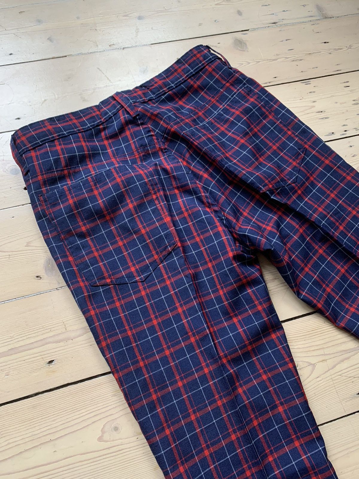 Comme des Garcons Junya Watanabe tartan wool trousers S/S 2003 mohair punk Size US 32 / EU 48 - 7 Thumbnail