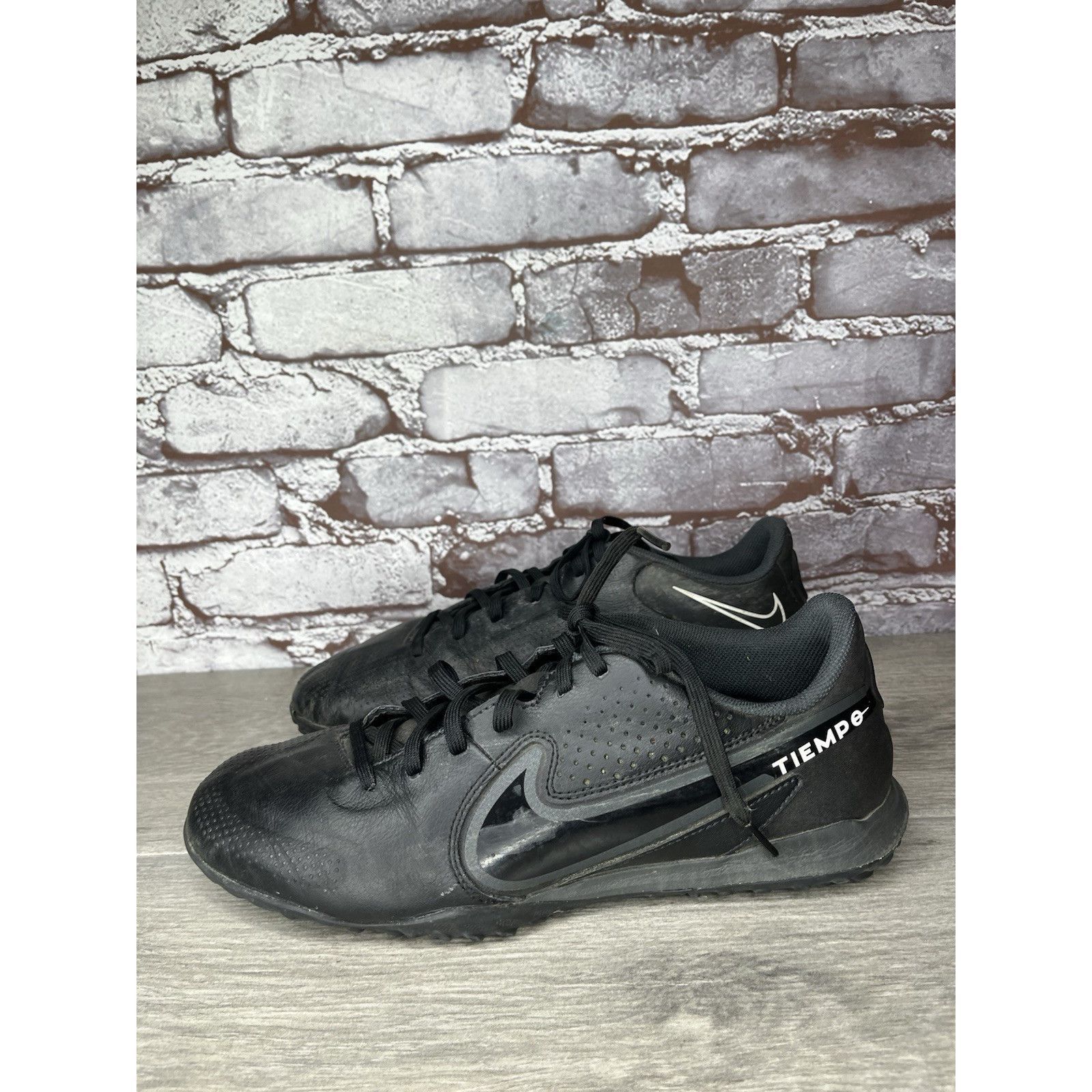 Nike Nike Tiempo Legend 9 Academy TF Black Grey Soccer Shoes Men Size US 8.5 / EU 41-42 - 14 Thumbnail