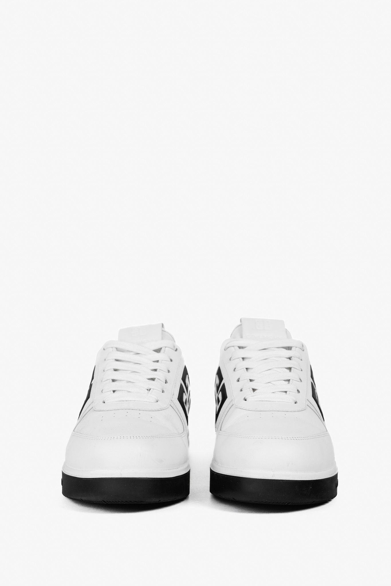 Givenchy Givenchy White & Black G4 Leather Sneakers Size US 6.5 / EU 39-40 - 2 Thumbnail