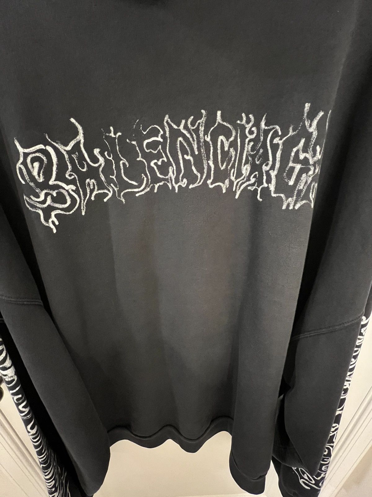 Balenciaga Balenciaga DIY Metal/Dark Wave Hoodie Size US XXL / EU 58 / 5 - 2 Thumbnail