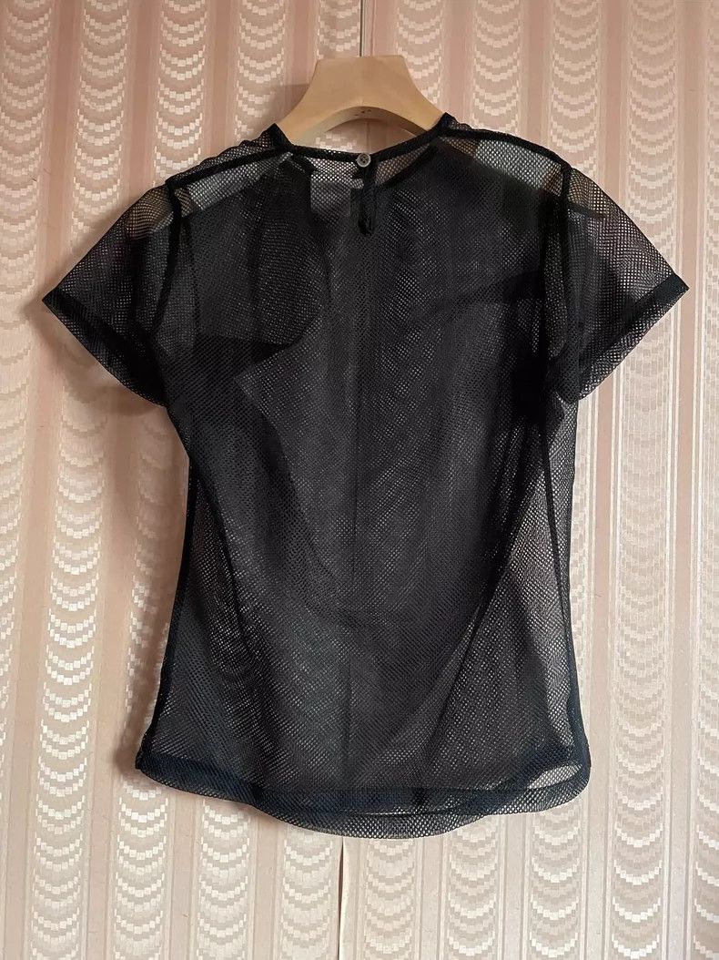 Y's Y's 90s black mesh short sleeves Size ONE SIZE - 2 Thumbnail