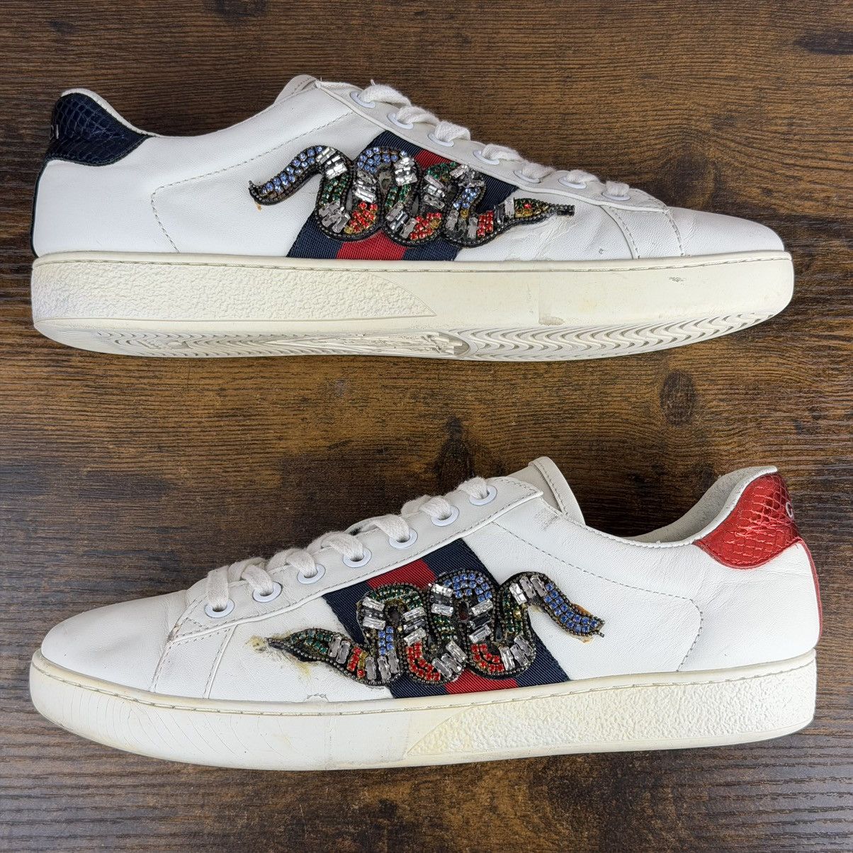 Gucci Gucci Ace Low Kingsnake Size 40 EU / 7 UK / 10 US Italy Rare Size US 10 / IT 40 - 3 Thumbnail