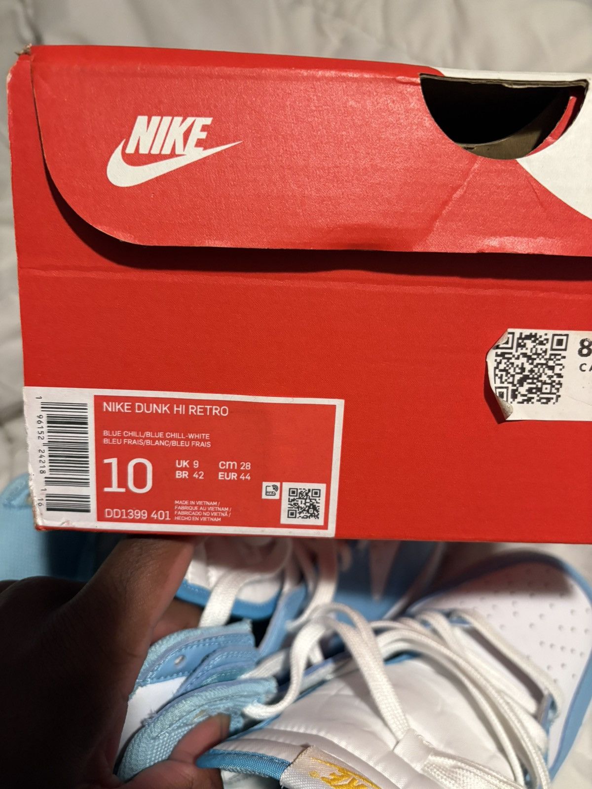 Nike Nike dunk blue chill hi retro size 10 Size US 10 / EU 43 - 5 Thumbnail