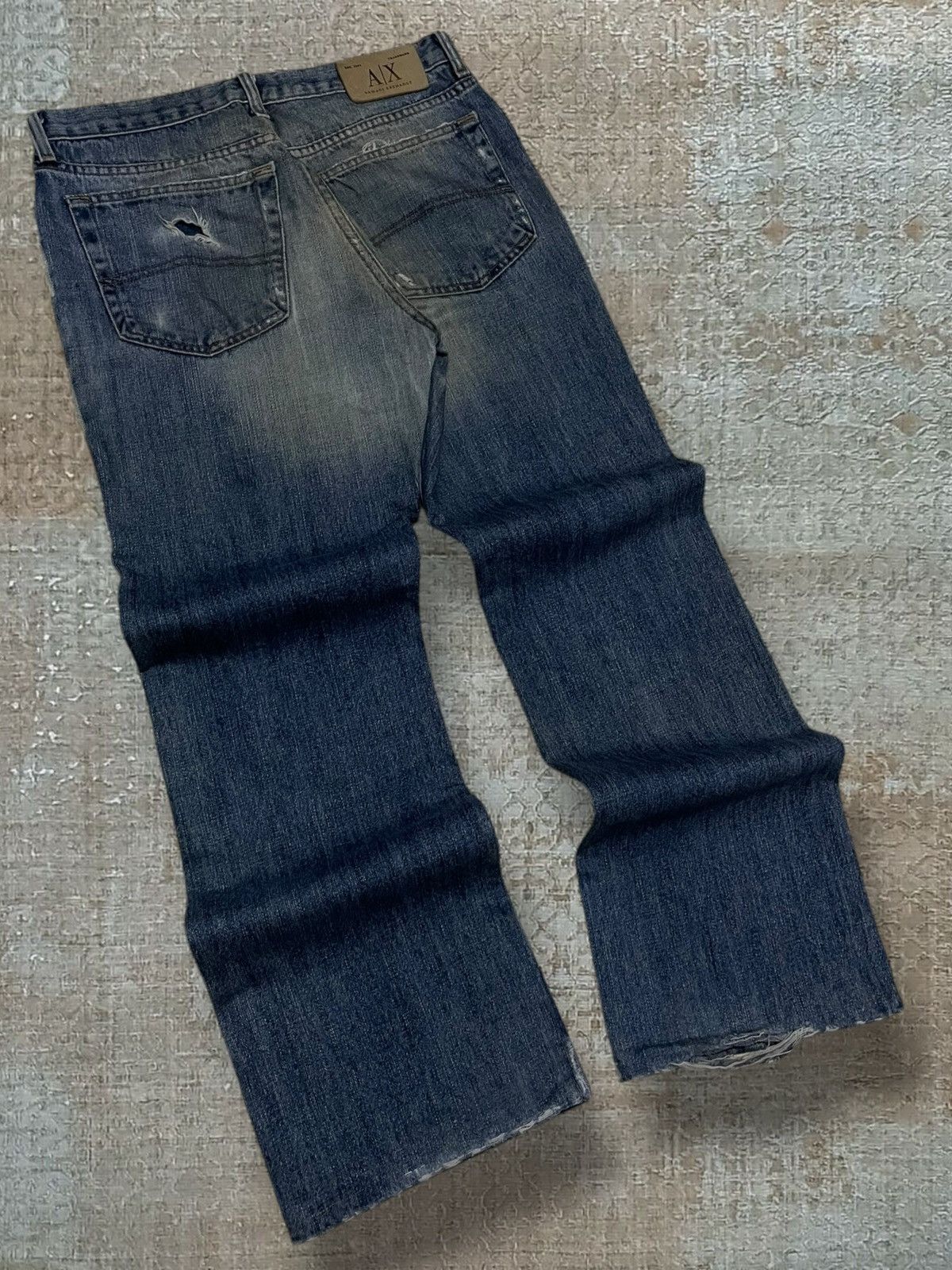 Armani Exchange Vintage 1990s Designer Armani Exchange Distressed Denim Size US 30 / EU 46 - 10 Thumbnail
