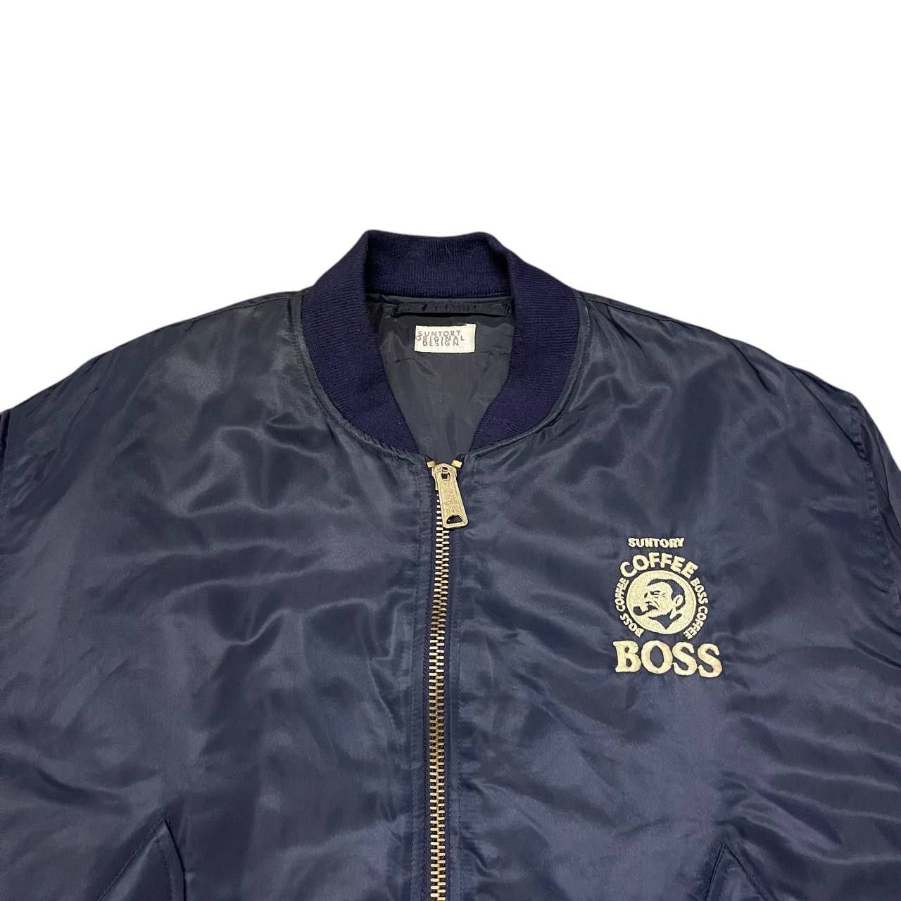 Japanese Brand Vintage Suntory Coffee Boss Embroidered Bomber Jacket Size US L / EU 52-54 / 3 - 4 Thumbnail