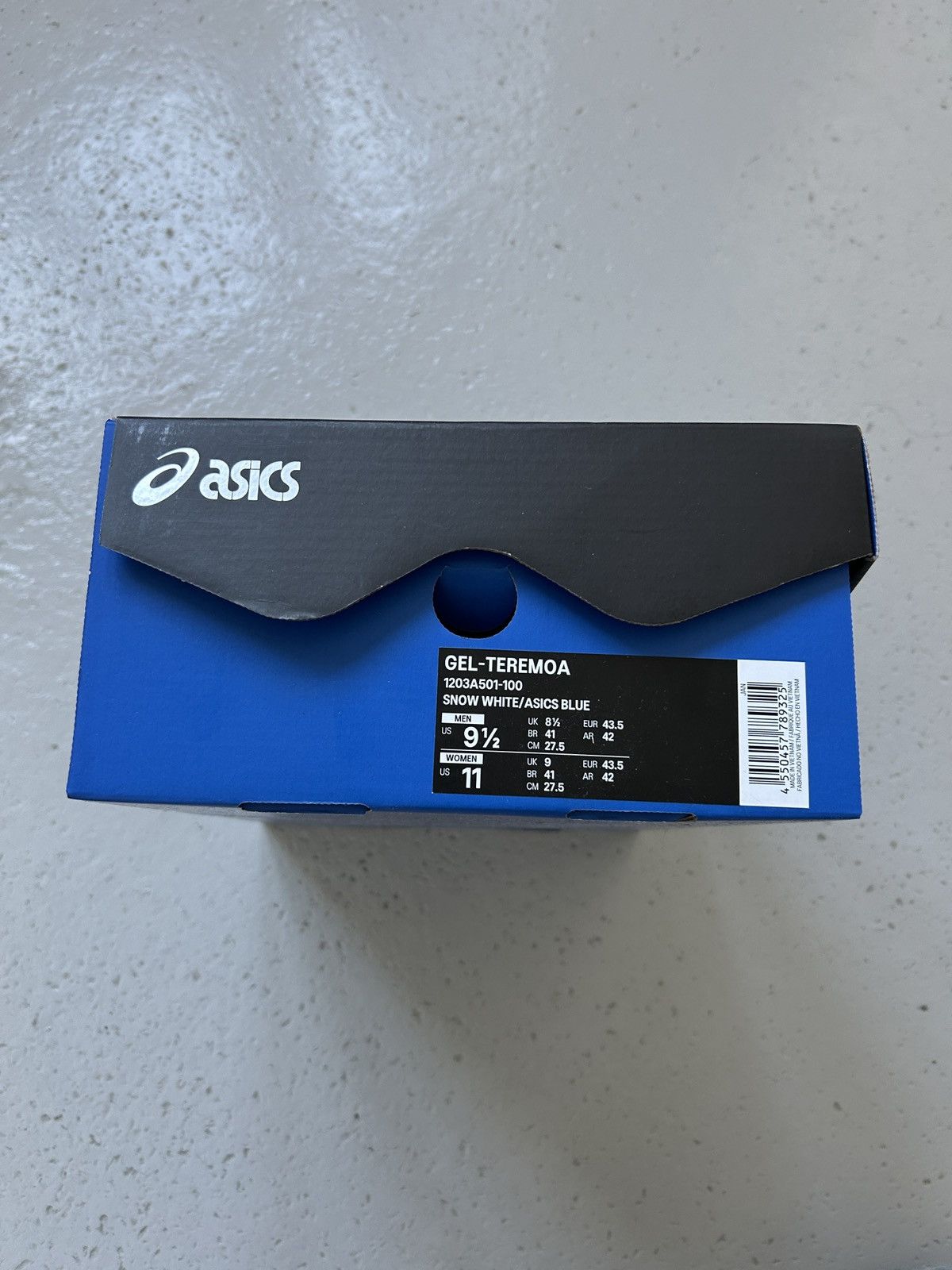 Asics × Kiko Kostadinov ASICS X NOVALIS GEL-TEREMOA SNOW WHITE/ASICS BLUE Size US 9.5 / EU 42-43 - 8 Thumbnail