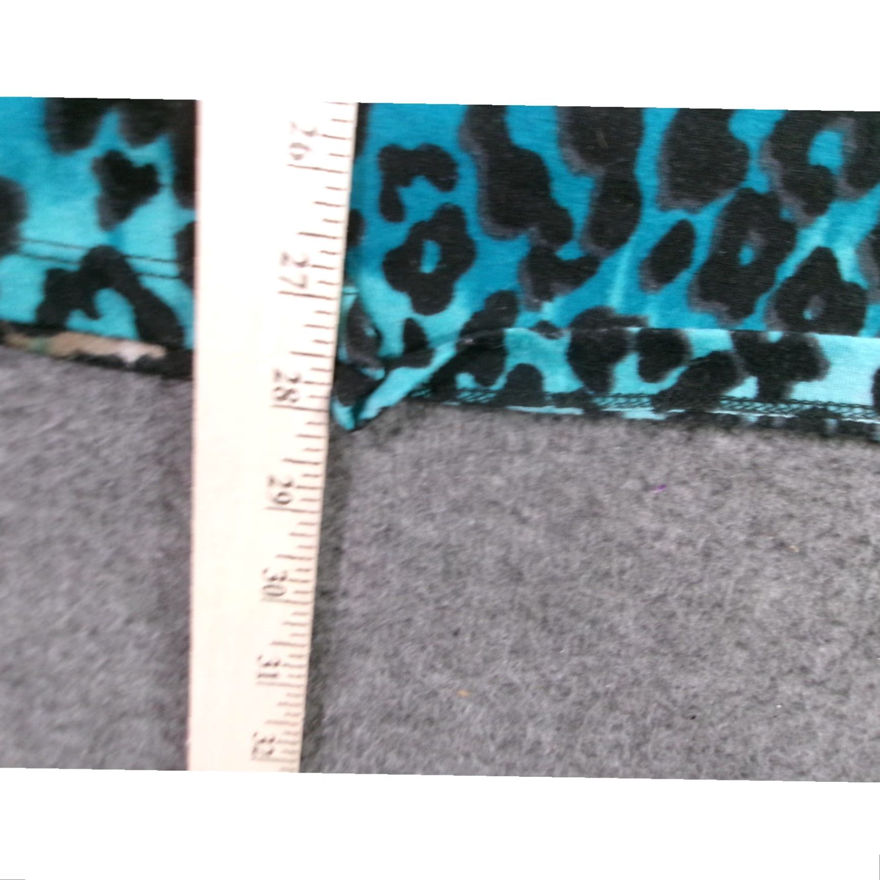 Vintage No Boundaries Blouse Womens Large Teal Leopard Crochet Trim V-Neck Short Sleeve Lightweight Casual Party Top Shirt Size L / US 10 / IT 46 - 5 Thumbnail