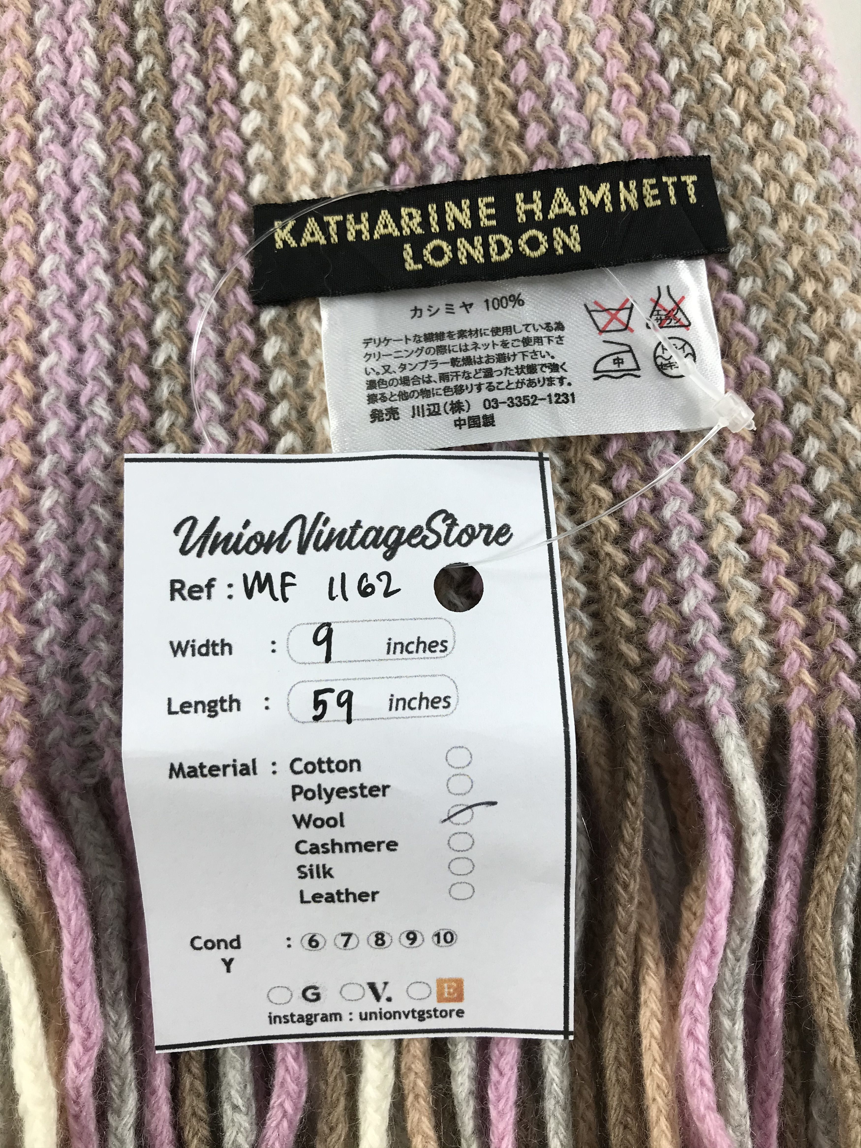 Katharine Hamnett London Vintage Katharine Hamnett Scarf/Muffler/Neckwear MF1162 Size ONE SIZE - 4 Thumbnail