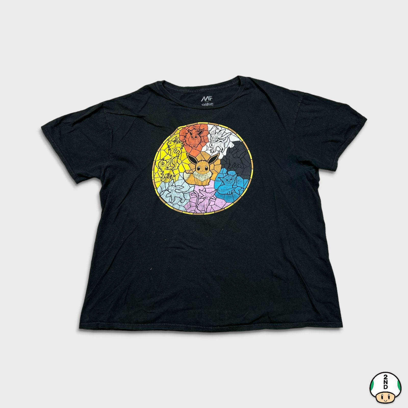 Anime × Pokemon × Vintage 2018 Pokemon T Shirt Eevee Evolutions Short Sleeve Anime Tee Size US M / EU 48-50 / 2 - 1 Thumbnail