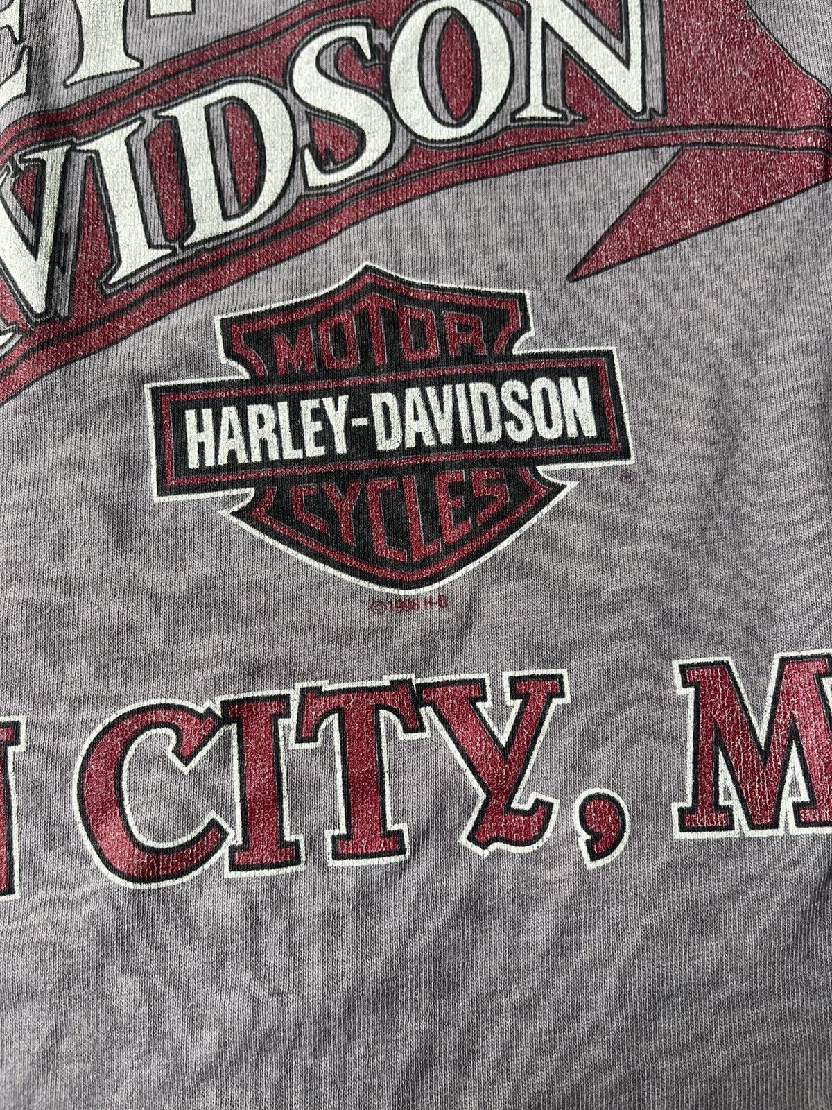 Vintage Faded H-D 90s’ tee grunge Size US L / EU 52-54 / 3 - 3 Thumbnail