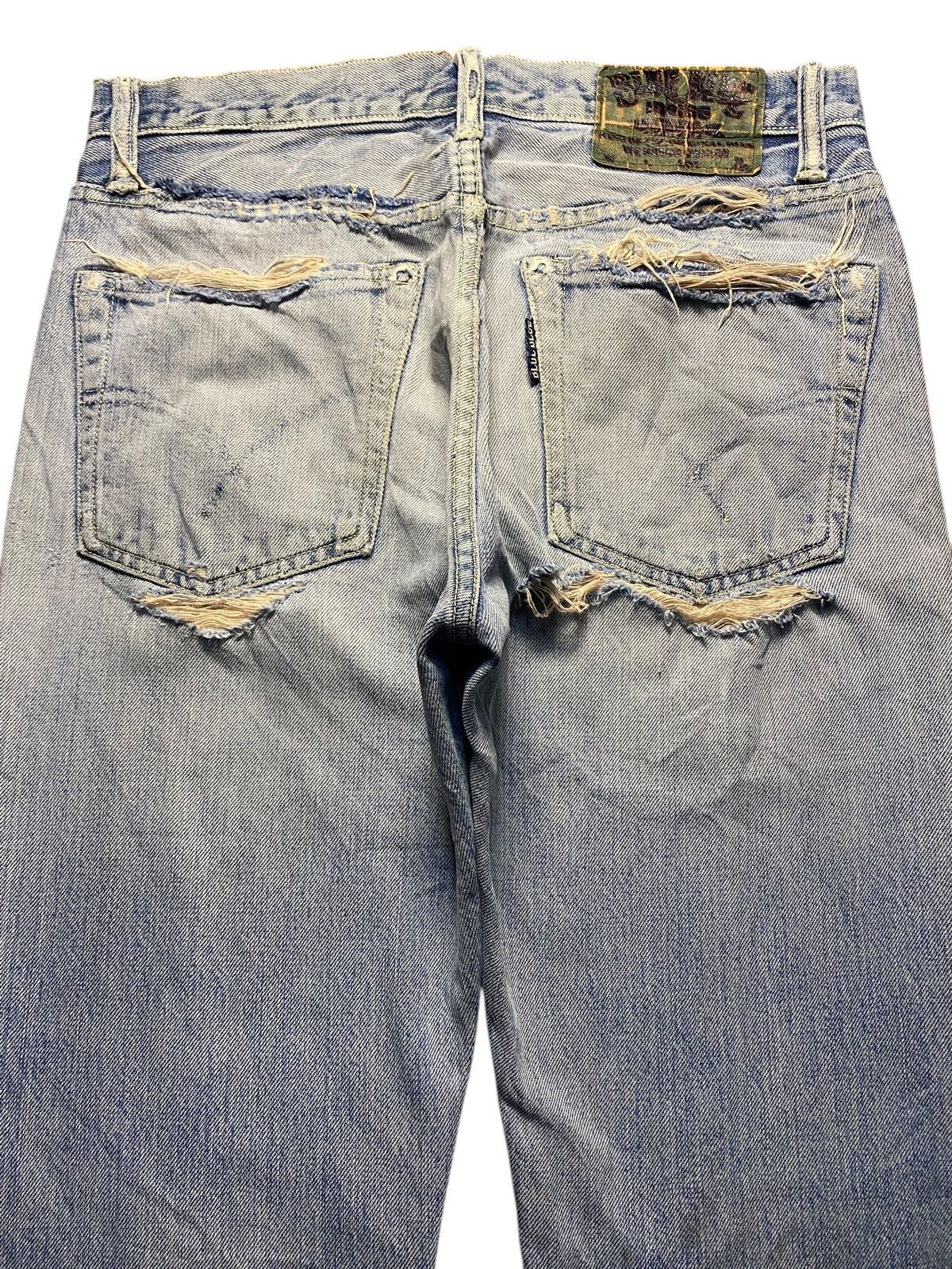 Visvim Vintage Blue Blue Japan HR Market Selvedge Distressed Jeans Size US 30 / EU 46 - 5 Thumbnail