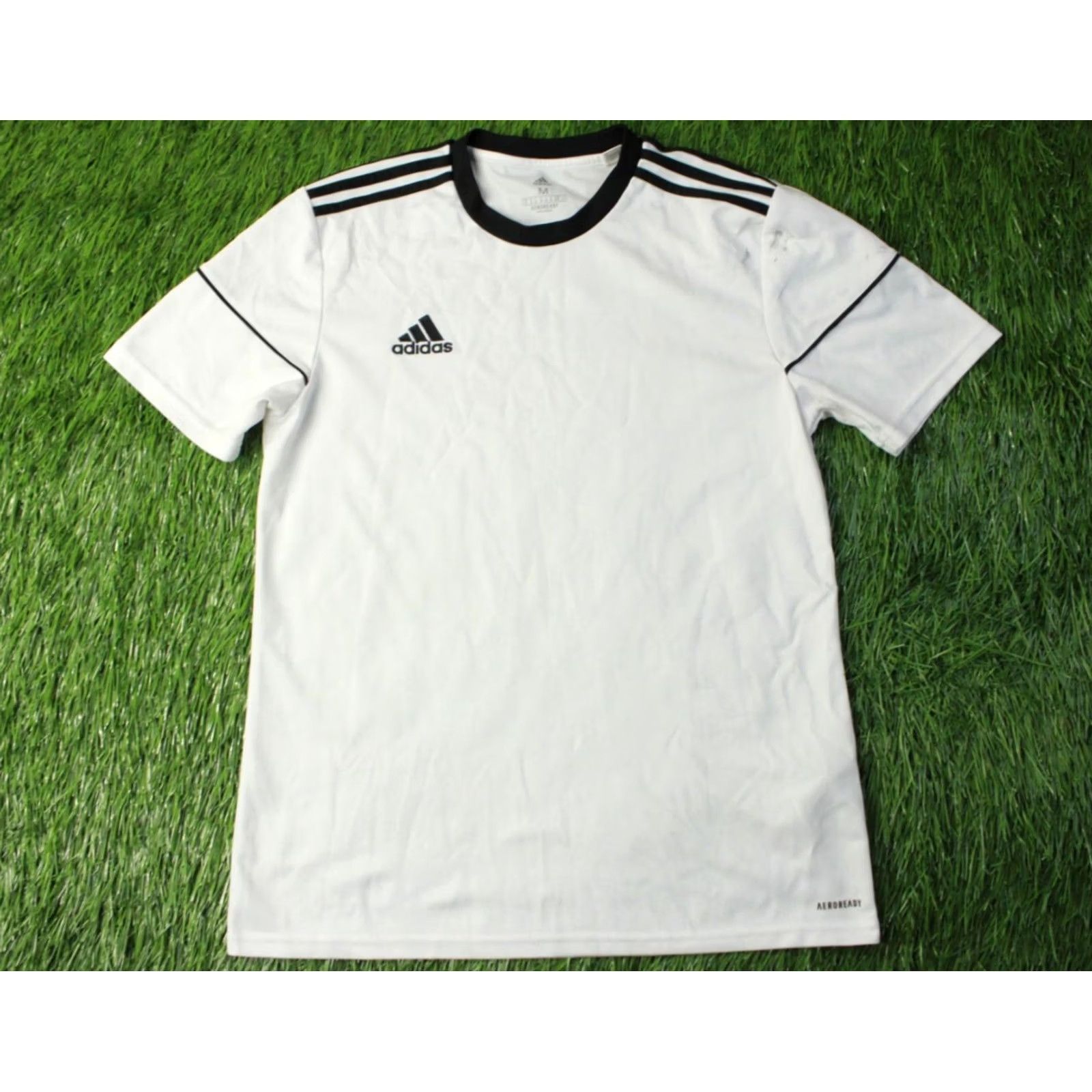 Adidas ADIDAS PERFORMANCE SQUADRA FOOTBALL SHIRT JERSEY L Mens White and Black 2020 Adidas Squadra Football Shirt Jersey L Size US L / EU 52-54 / 3 - 2 Thumbnail