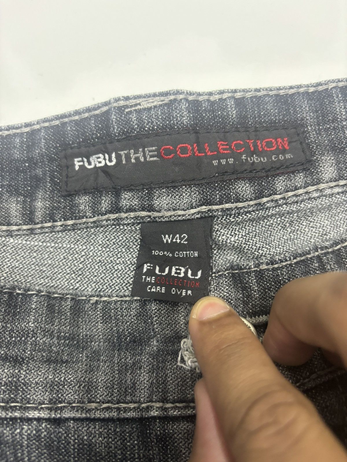 Fubu RARE VINTAGE FUBU BAGGY SHORT DENIM JNCO STYLE JEANS Size US 42 / EU 58 - 7 Thumbnail
