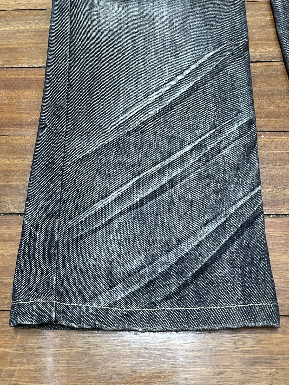 Le Grande Bleu (L.G.B.) Rare Design Vintage Japanese Brand Armand Thiery Jeans 2000s Size US 33 - 5 Thumbnail
