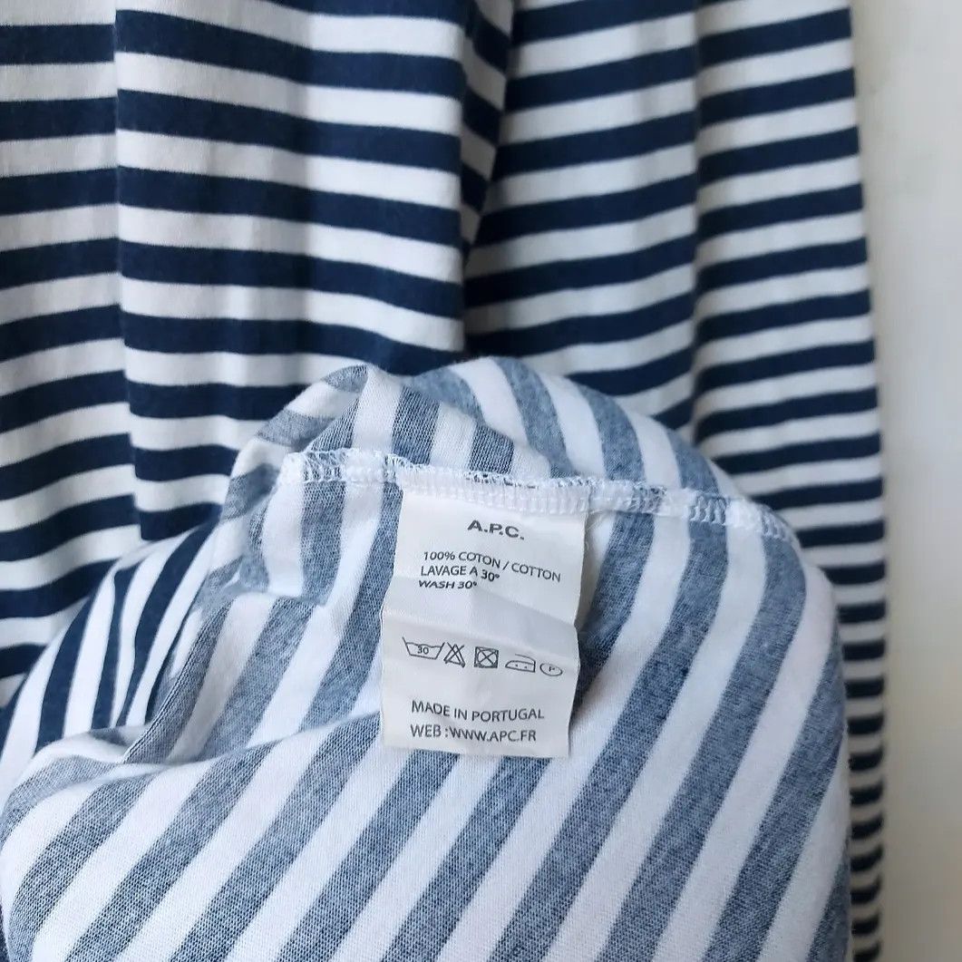A.P.C. × Vintage APC Striped Women Long Sleeve Size XS / US 0-2 / IT 36-38 - 3 Thumbnail