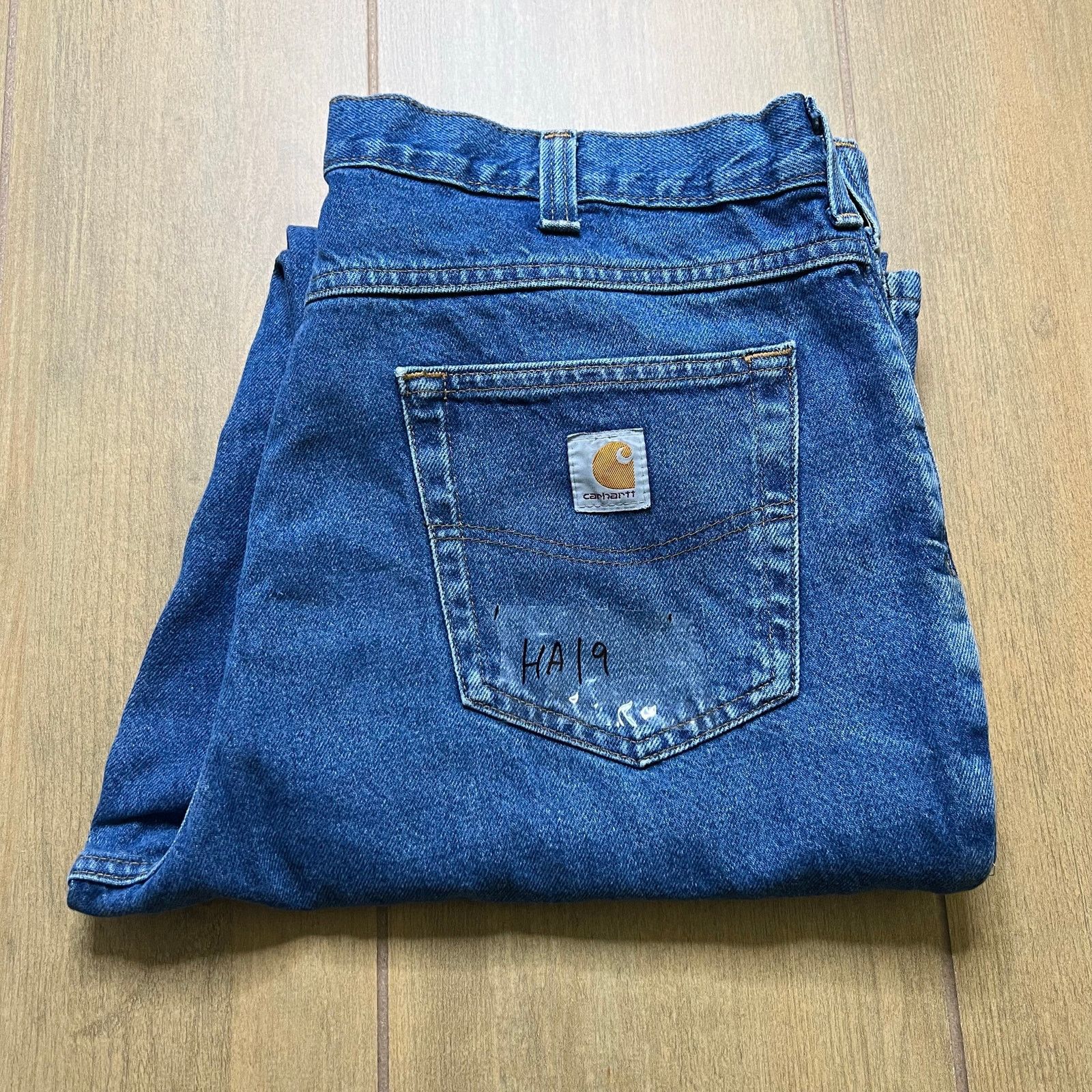 Carhartt Vintage Carhartt Jeans Mens 36x34 Blue Denim Utility Work Size US 36 / EU 52 - 1 Thumbnail