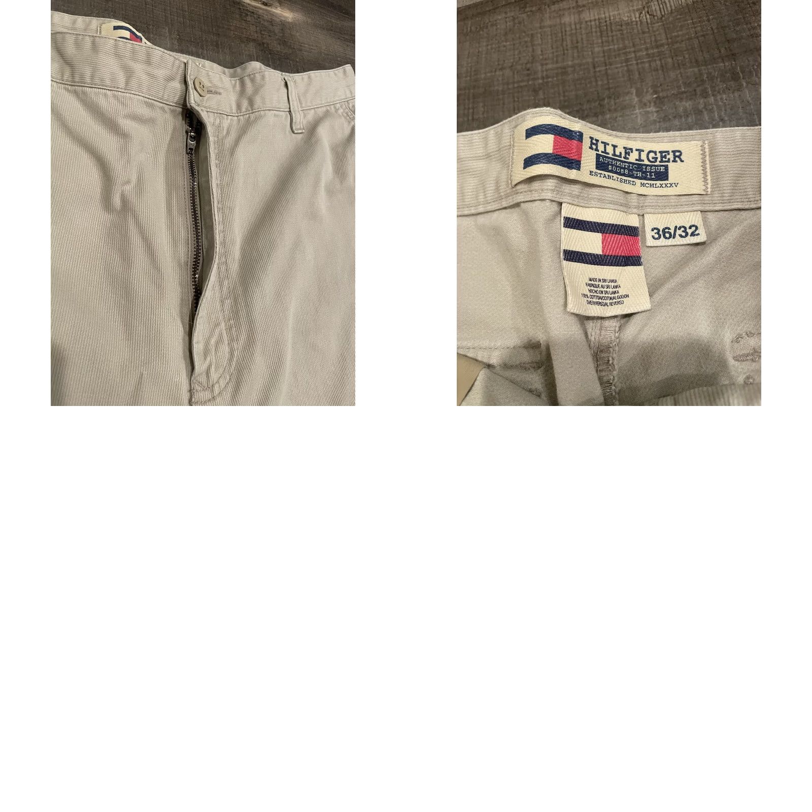Tommy Hilfiger VINTAGE Tommy Hilfiger Pants Mens 38 Beige Men 38x32 Military Baggy Cargo Y2K Authentic F282 Size US 38 / EU 54 - 8 Thumbnail