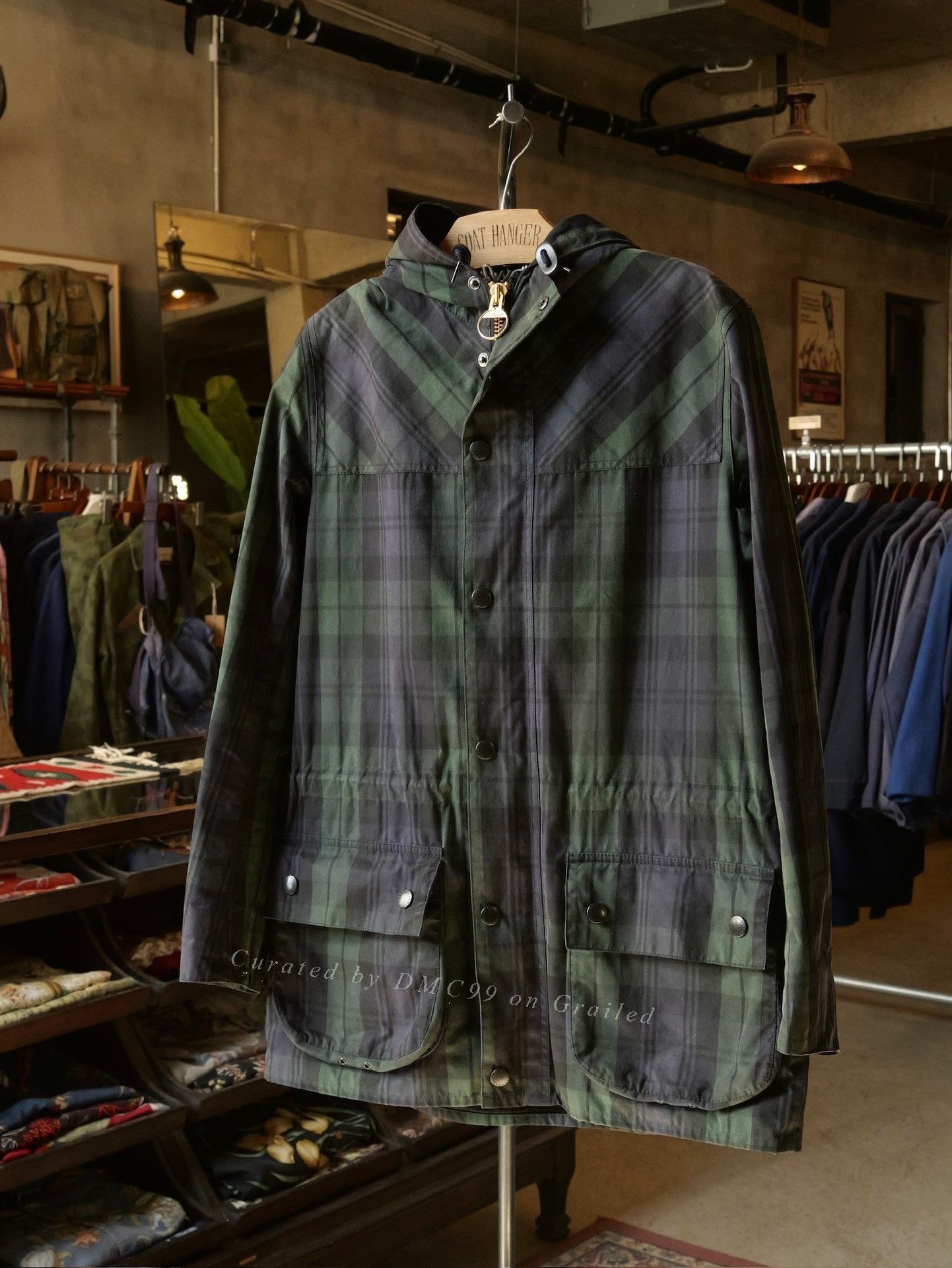 Barbour Barbour Three Crown Check Waxed Jacket Size US M / EU 48-50 / 2 - 1 Thumbnail