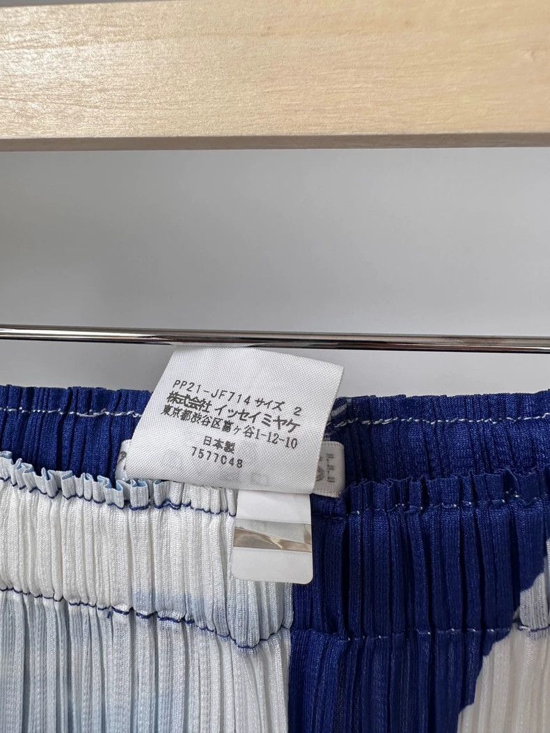 Issey Miyake Issey Miyake size:2 Blue white cloud pleated long pants Size 32" / US 10 / IT 46 - 9 Thumbnail