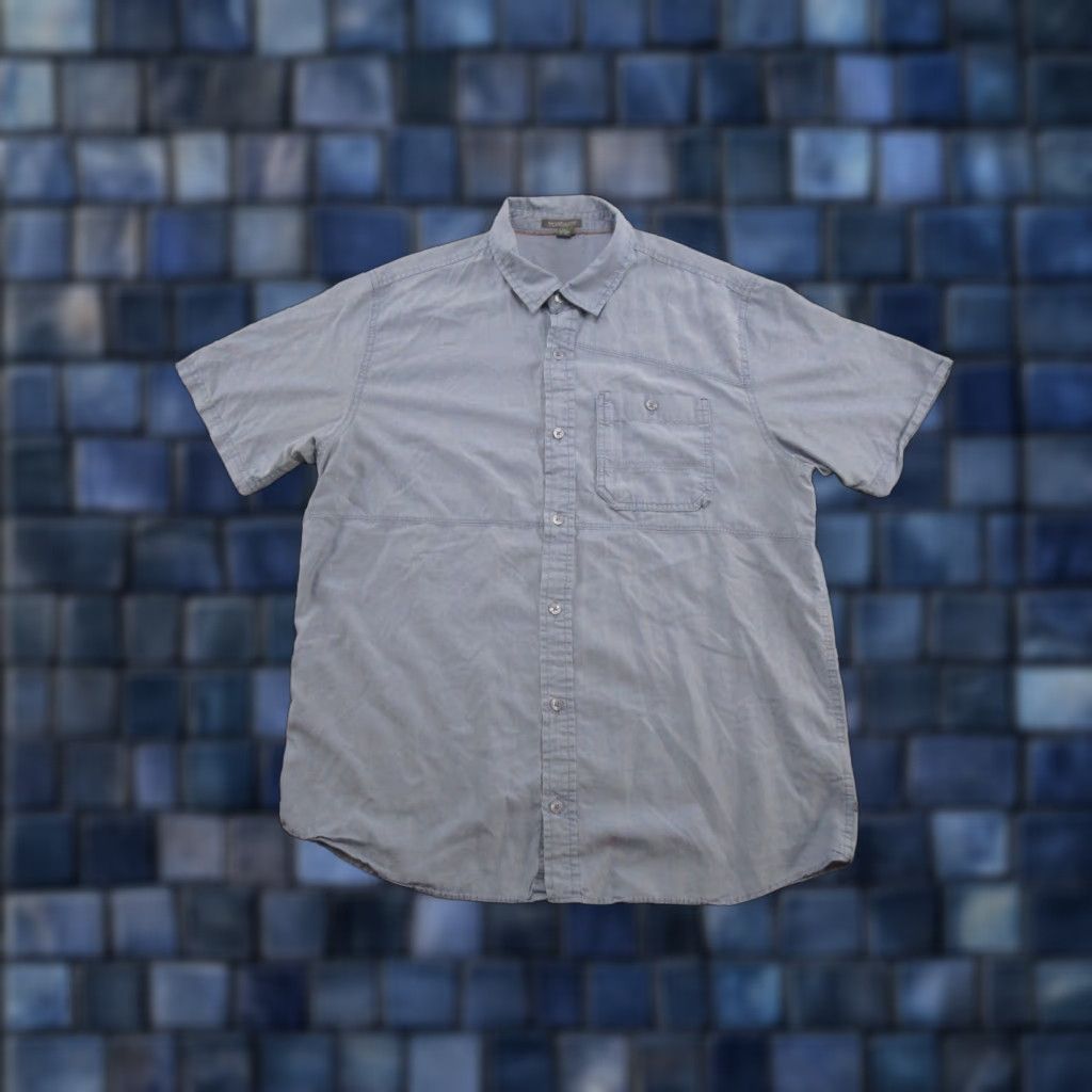 Toad&Co Toad&Co Shirt Mens Button Up Short Sleeve Tencel Blend Size M Blue Read Size US M / EU 48-50 / 2 - 1 Thumbnail