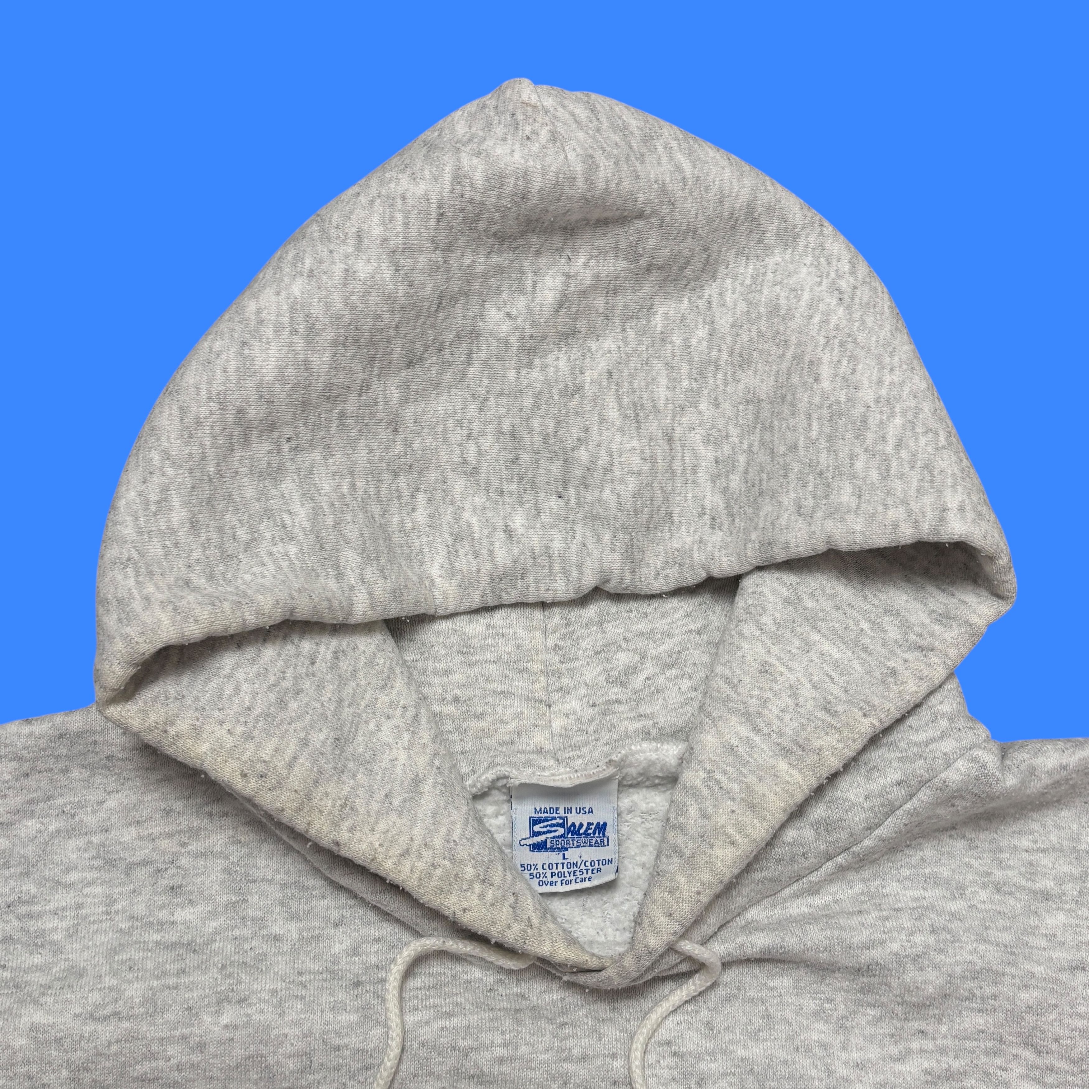 Vintage Vintage Blank Hoodie Gray 90s Salem Sportswear Made In Usa Size US L / EU 52-54 / 3 - 5 Thumbnail