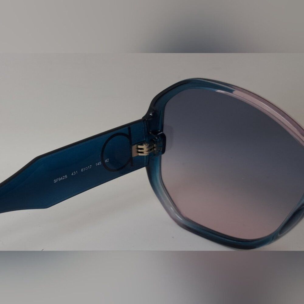Salvatore Ferragamo Salvatore Ferragamo Sunglasses Blue Antique Rose Gradient S Size ONE SIZE - 4 Thumbnail