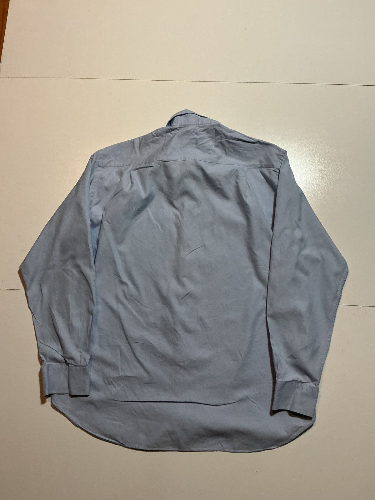 Armani Collezioni Armani Collezioni Made In Italy Blue Button Dress Shirt Size US XL / EU 56 / 4 - 2 Thumbnail