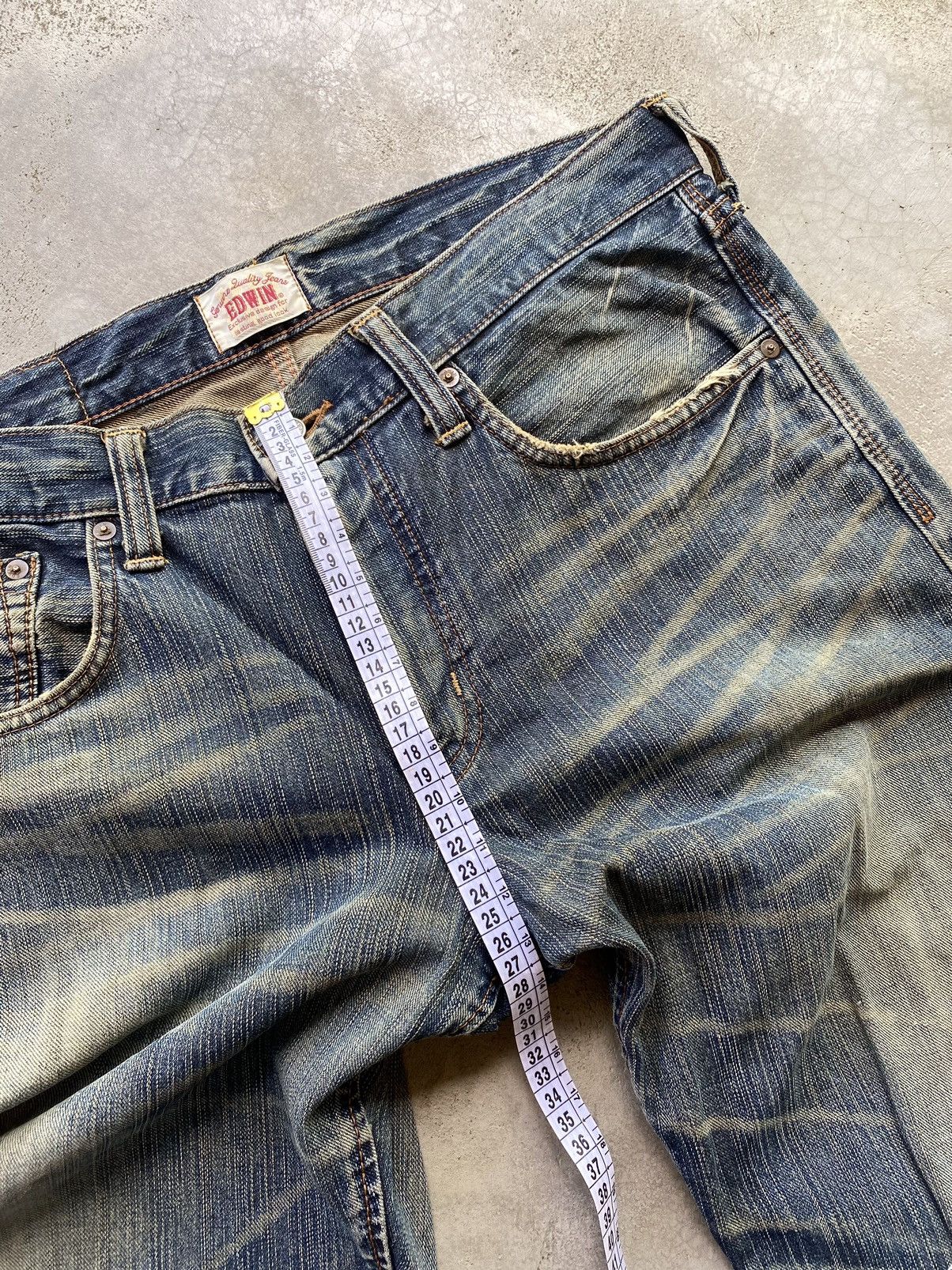 Edwin × If Six Was Nine Vintage Edwin Distressed Jeans Size US 34 / EU 50 - 17 Thumbnail