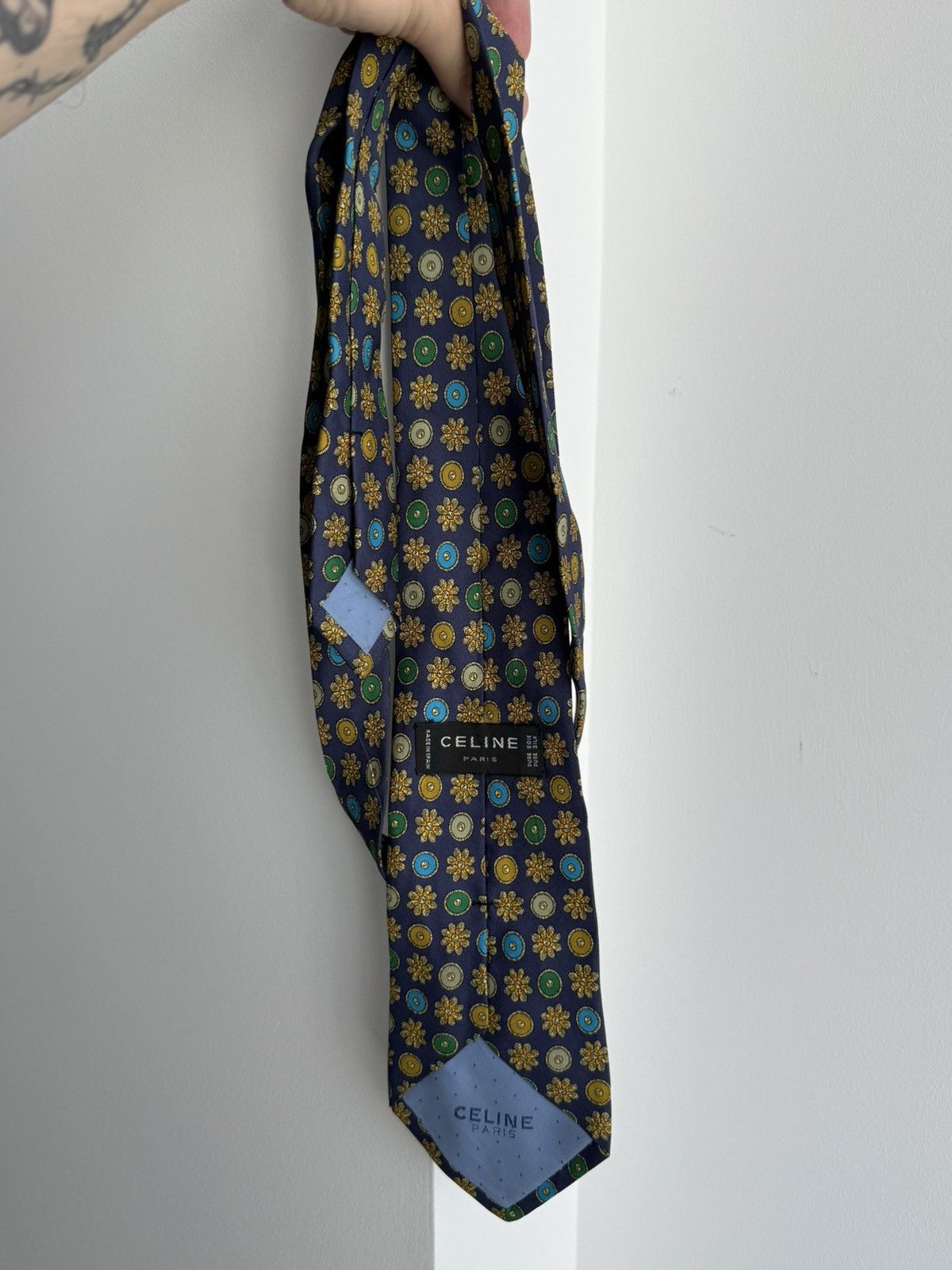 Celine Vintage Celine Silk Tie Size ONE SIZE - 6 Thumbnail