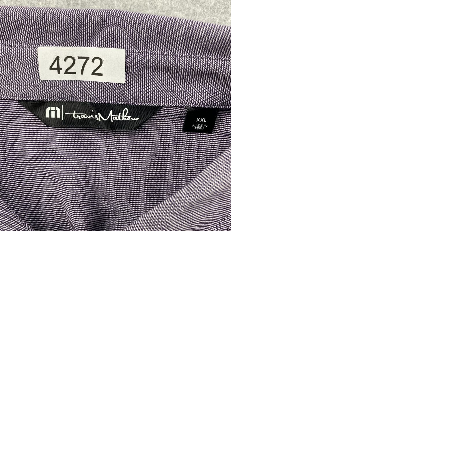 TravisMathew Travis Mathew Polo Shirt Mens 2XL XXL Striped Golf Performance Pima Cotton DBIA Shirt Mens 2XL Striped Golf Polo Travis Mathew PM Size US XXL / EU 58 / 5 - 9 Thumbnail