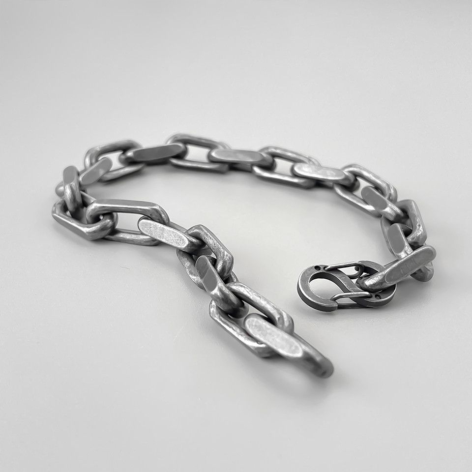 Jewelry Steel Cable Square Chain Bracelet Size ONE SIZE - 2 Thumbnail