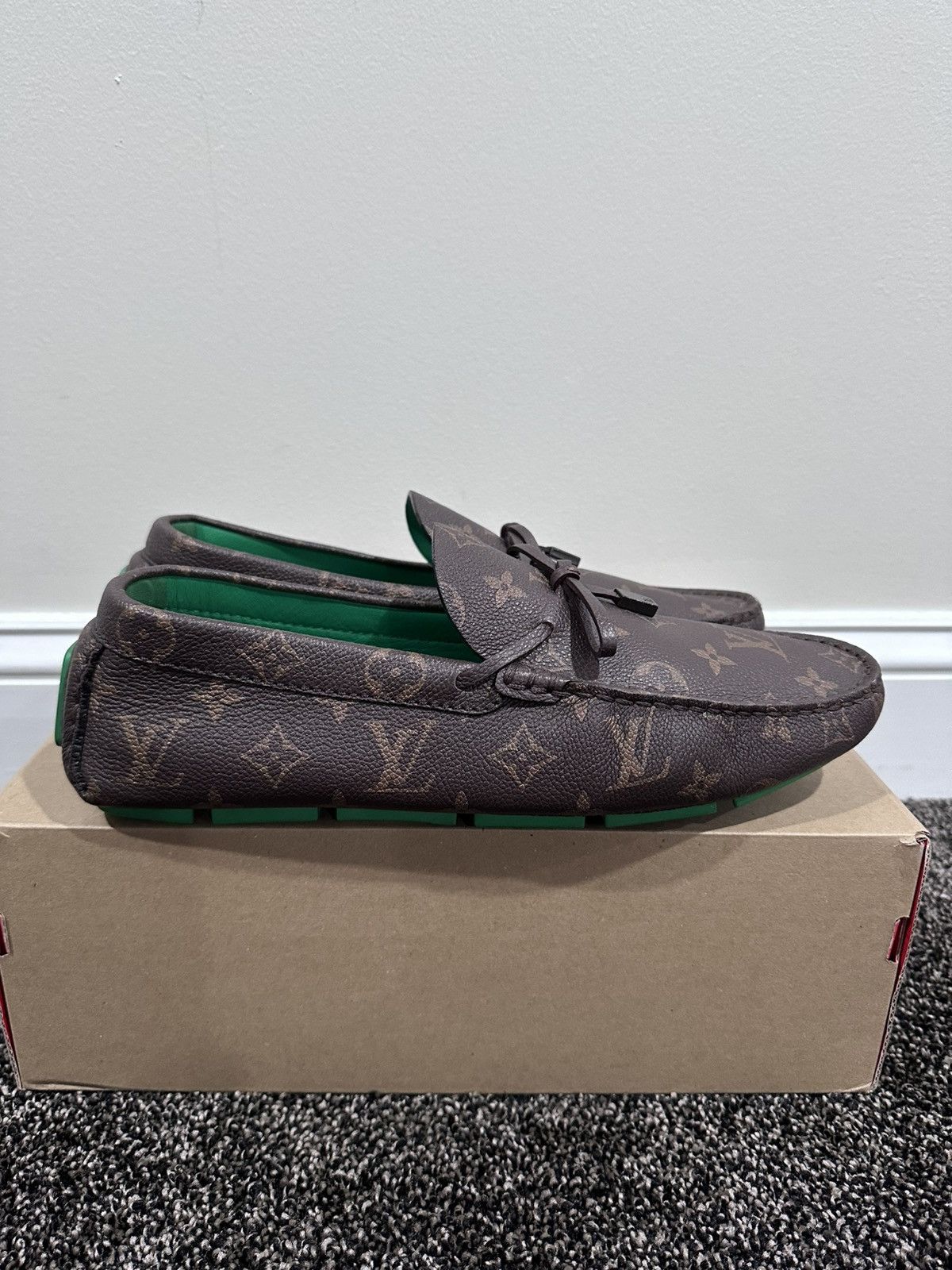 Louis Vuitton Louis Vuitton Virgil Brown Monogram Laced Driver Loafers Size US 8.5 / EU 41-42 - 6 Thumbnail