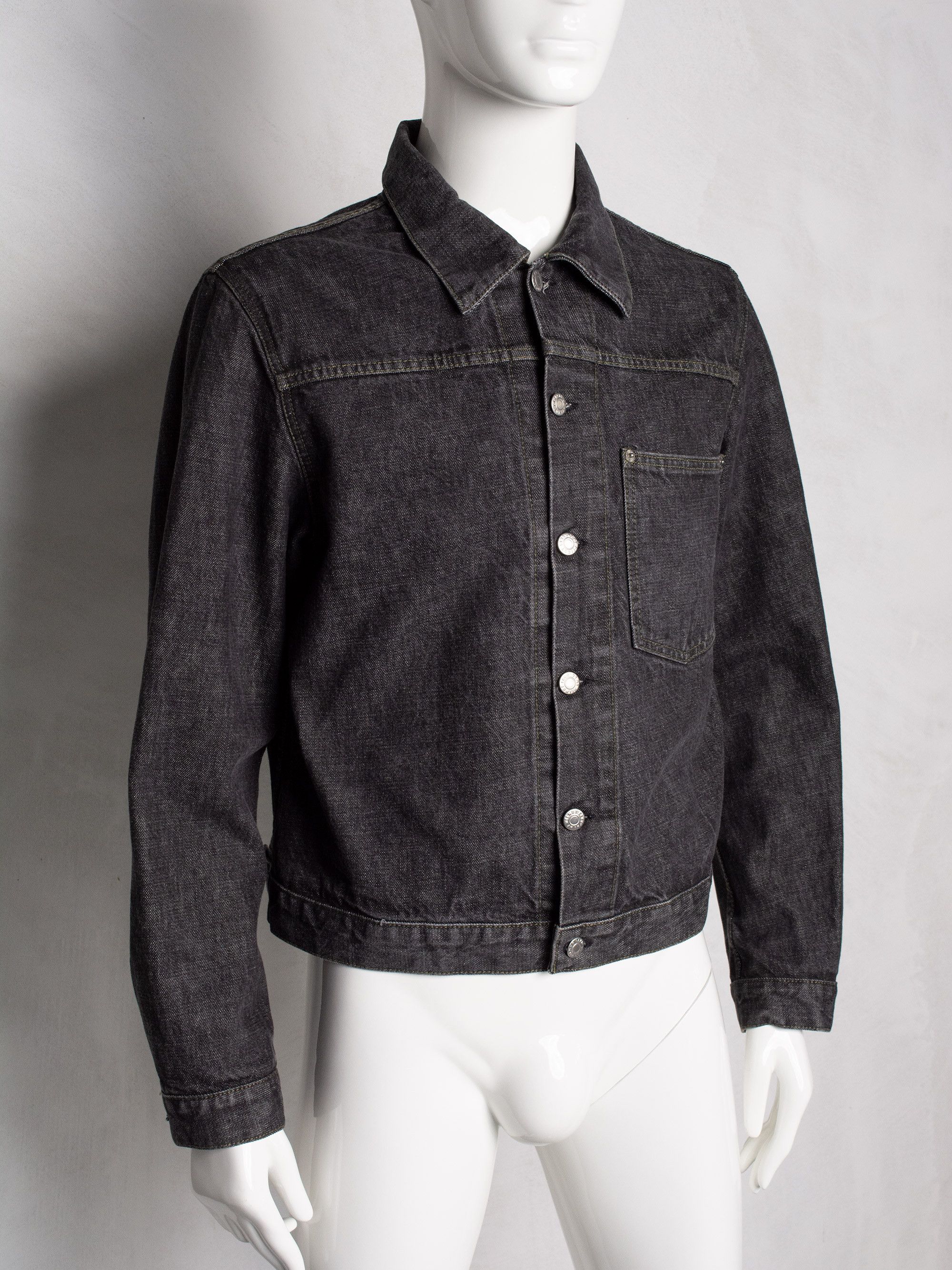 Helmut Lang vintage Helmut Lang Classic 1 Pocket denim jacket Size US M / EU 48-50 / 2 - 2 Thumbnail