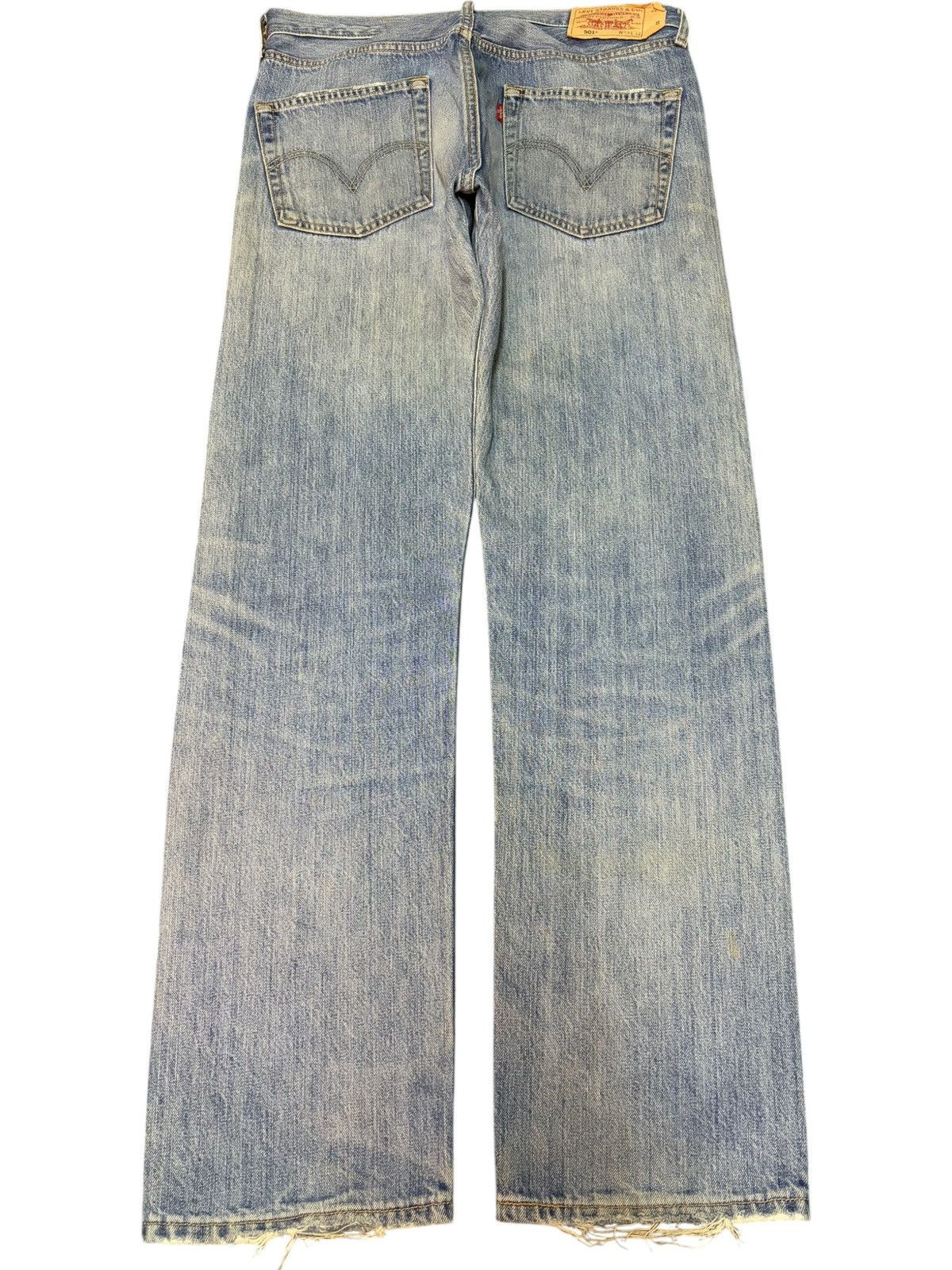 Levi's Vintage 90s Levis 501 Mud Wash Distressed Jeans Size US 33 - 2 Thumbnail