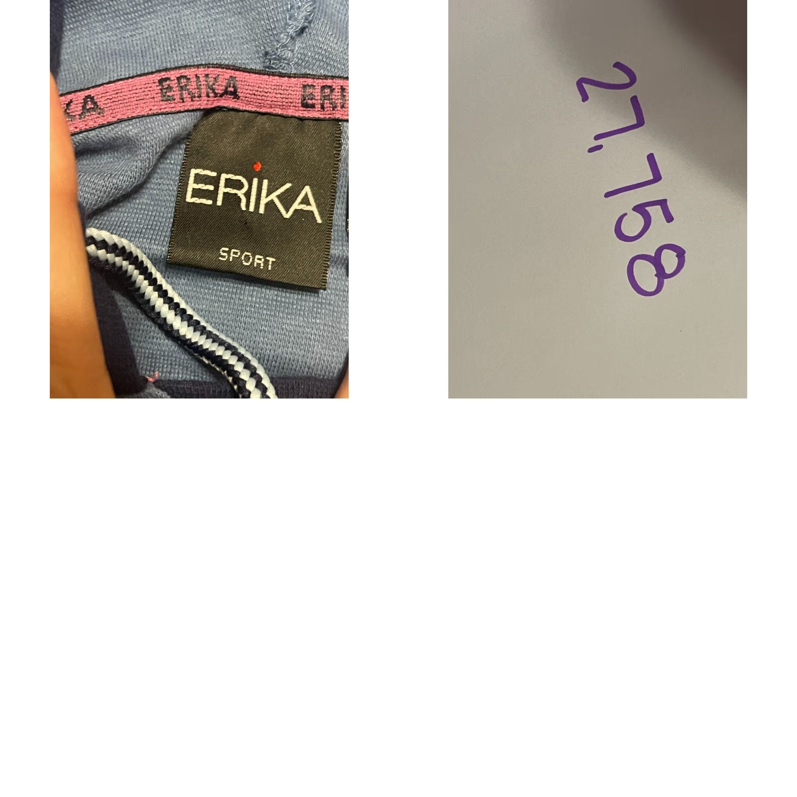 Vintage ERIKA Hoodie Women XL Blue Pullover Long Sleeve Drawstring Hoodie Pullover Casual Modern Vintage: No (but must use original words only; avoid adding) Size XL / US 12-14 / IT 48-50 - 8 Thumbnail