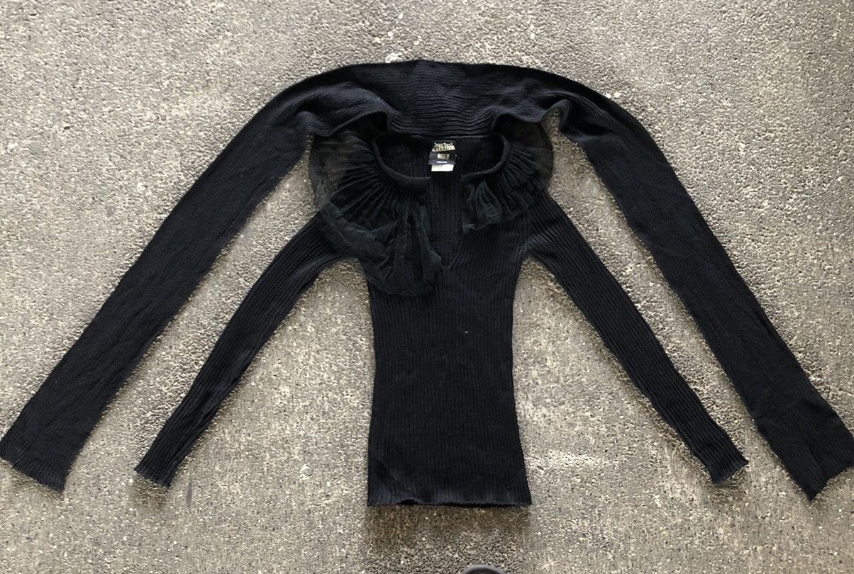 Jean Paul Gaultier JEAN PAUL GAULTIER RIBBED WOOL KNIT LONGSLEEVE Size M / US 6-8 / IT 42-44 - 2 Thumbnail