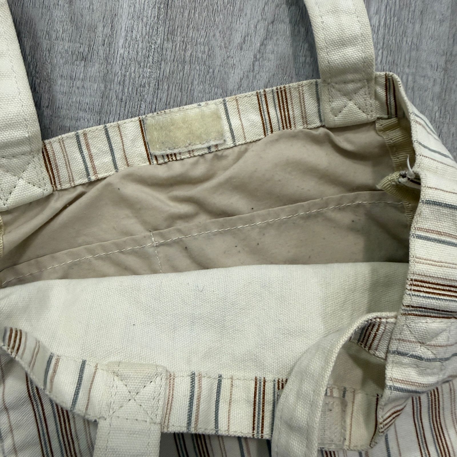 Vintage Vintage Disney Chip 'n Dale Tote Bag Striped 90s Canvas Size ONE SIZE - 5 Thumbnail
