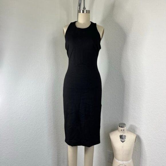 Designer Cushnie et Ochs Leather Caged Cut Out Sheath Pencil Dress Pr Size XS / US 0-2 / IT 36-38 - 3 Thumbnail