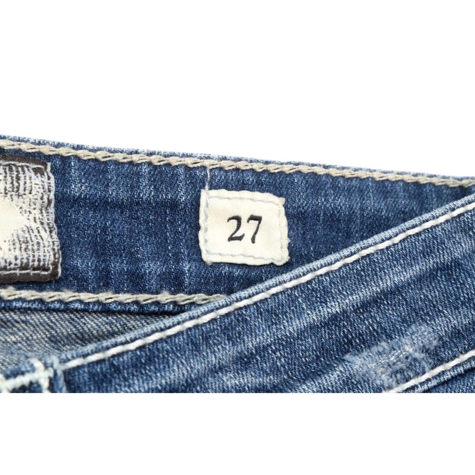 Vintage BKE Starlite Cropped Jeans Womens 27 Blue Slim Fit Low Rise Cotton Stretch Denim Jeans Size 27" / US 4 / IT 40 - 6 Thumbnail
