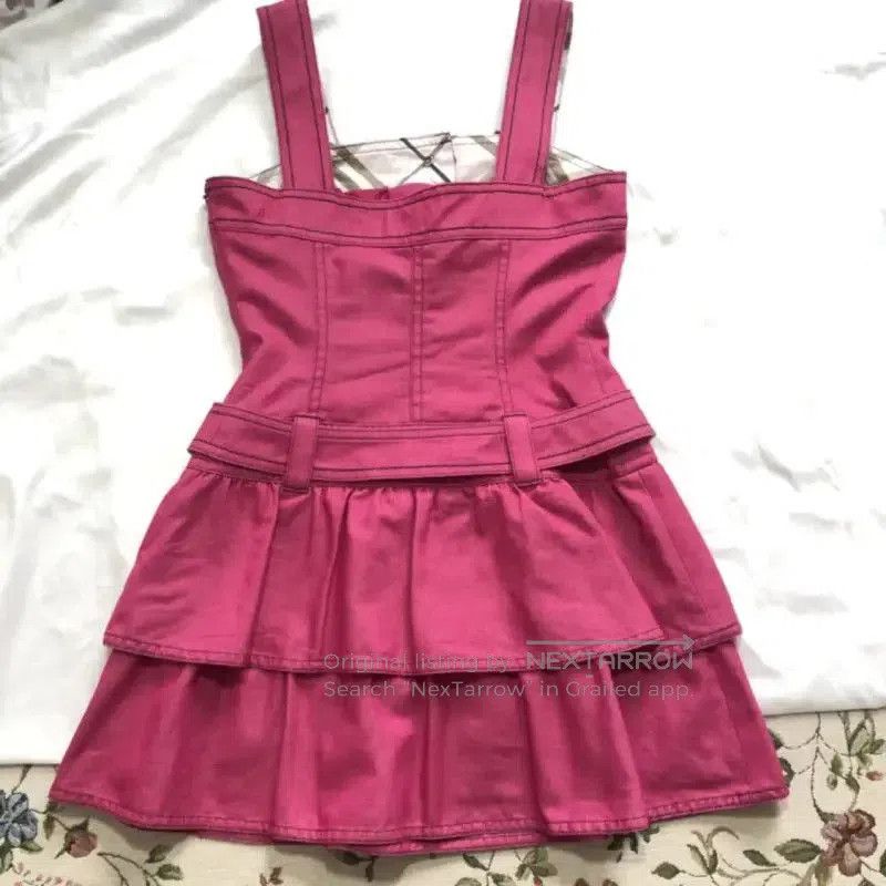 Burberry Burberry Hot Pink Cotton Dress for Women. Size M / US 6-8 / IT 42-44 - 4 Thumbnail