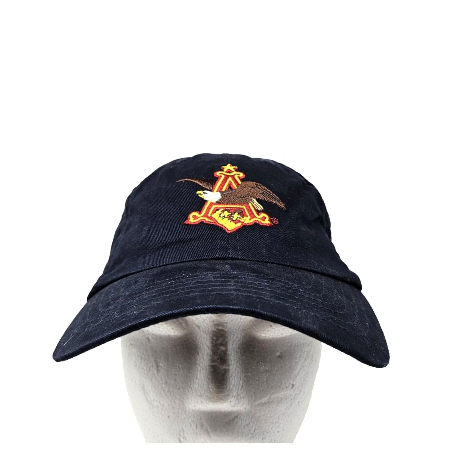 Vintage VINTAGE Anheuser-Busch Hat Cap Strap Back Navy Blue Embroidered St Louis Brewery Tour Mens BeER Size ONE SIZE - 2 Thumbnail