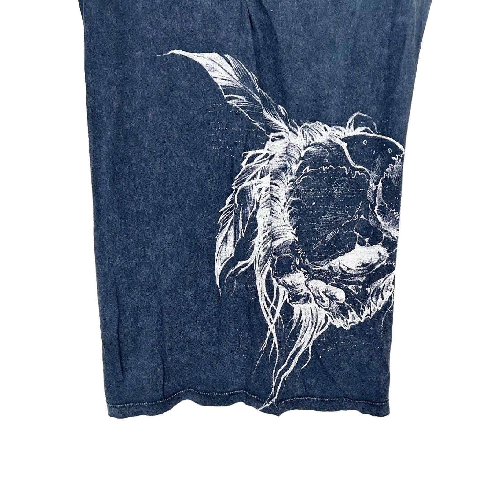 Affliction Affliction Gray Distressed Short Sleeve T Shirt Sz M Size M / US 6-8 / IT 42-44 - 3 Thumbnail