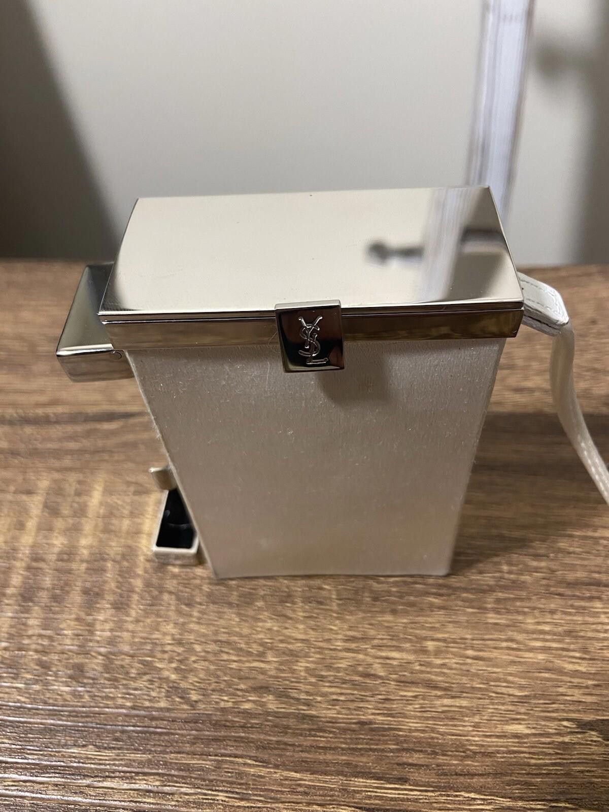 Saint Laurent Paris YSL Saint Laurent Tom Ford white canvas metal cigarette case Size ONE SIZE - 4 Thumbnail
