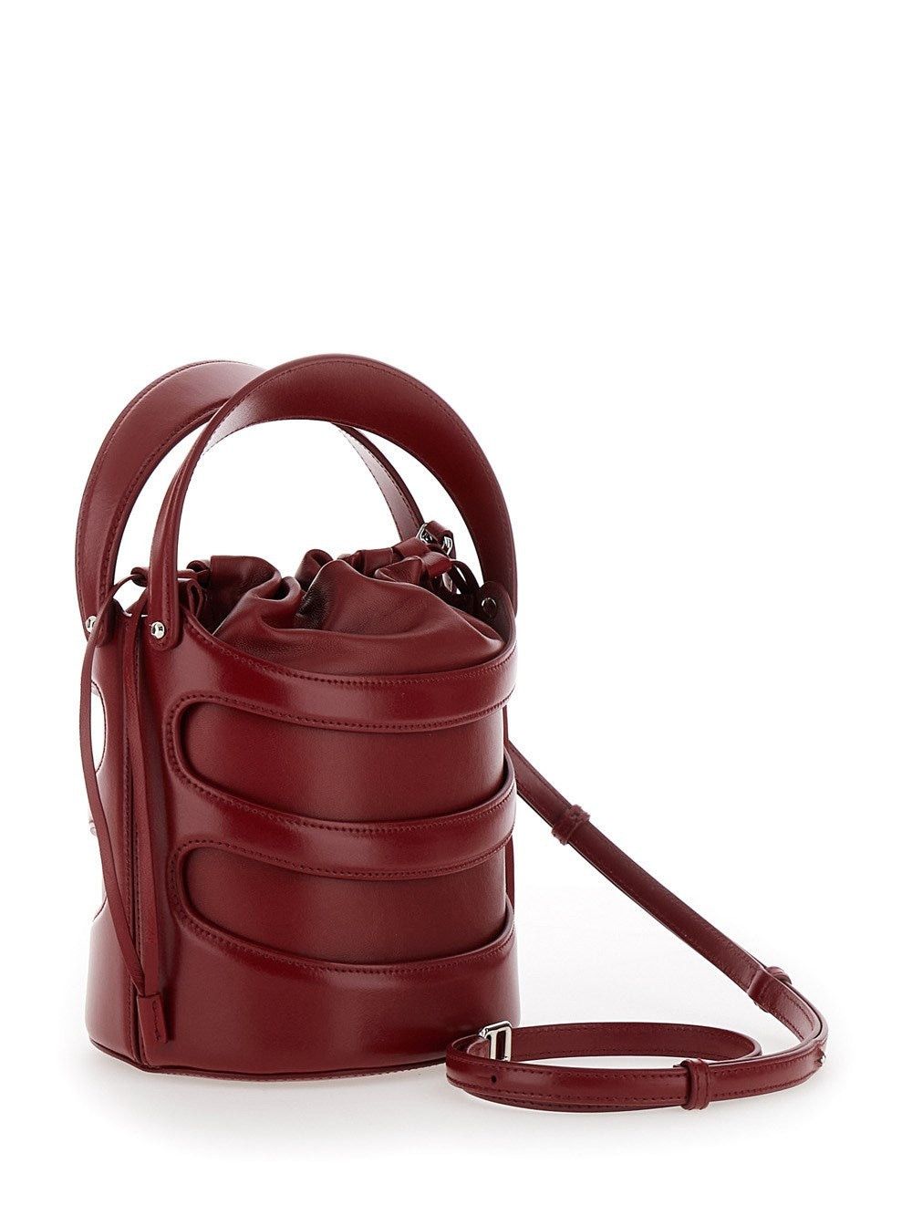 Alexander McQueen o1w1db10925 Size: OS/The Rise Bucket in Dark Red Size ONE SIZE - 2 Thumbnail
