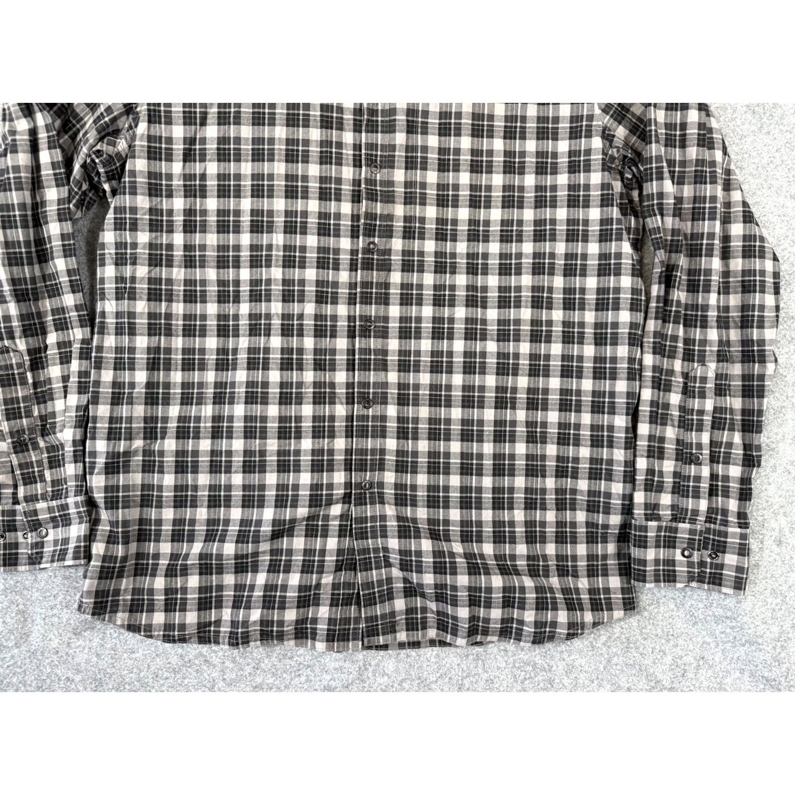 Vintage 5.11 Tactical Shirt Mens M Gray Button Black Plaid Long Sleeve Snaps Workwear Size US M / EU 48-50 / 2 - 4 Thumbnail