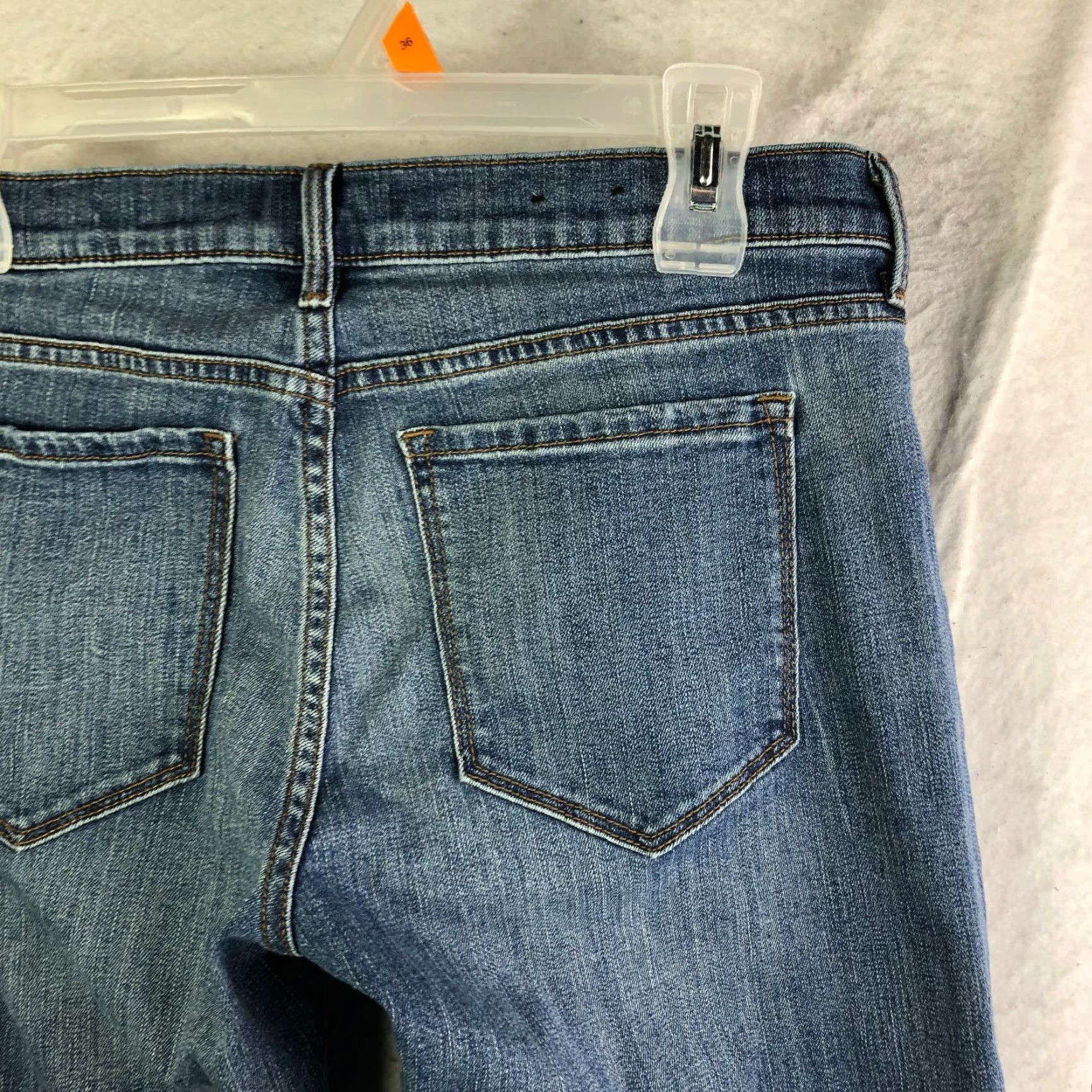 Banana Republic Banana Republic Womens Size 29 Bird Accented Mid Rise Straight Leg Blue Jeans Size 29" - 7 Thumbnail